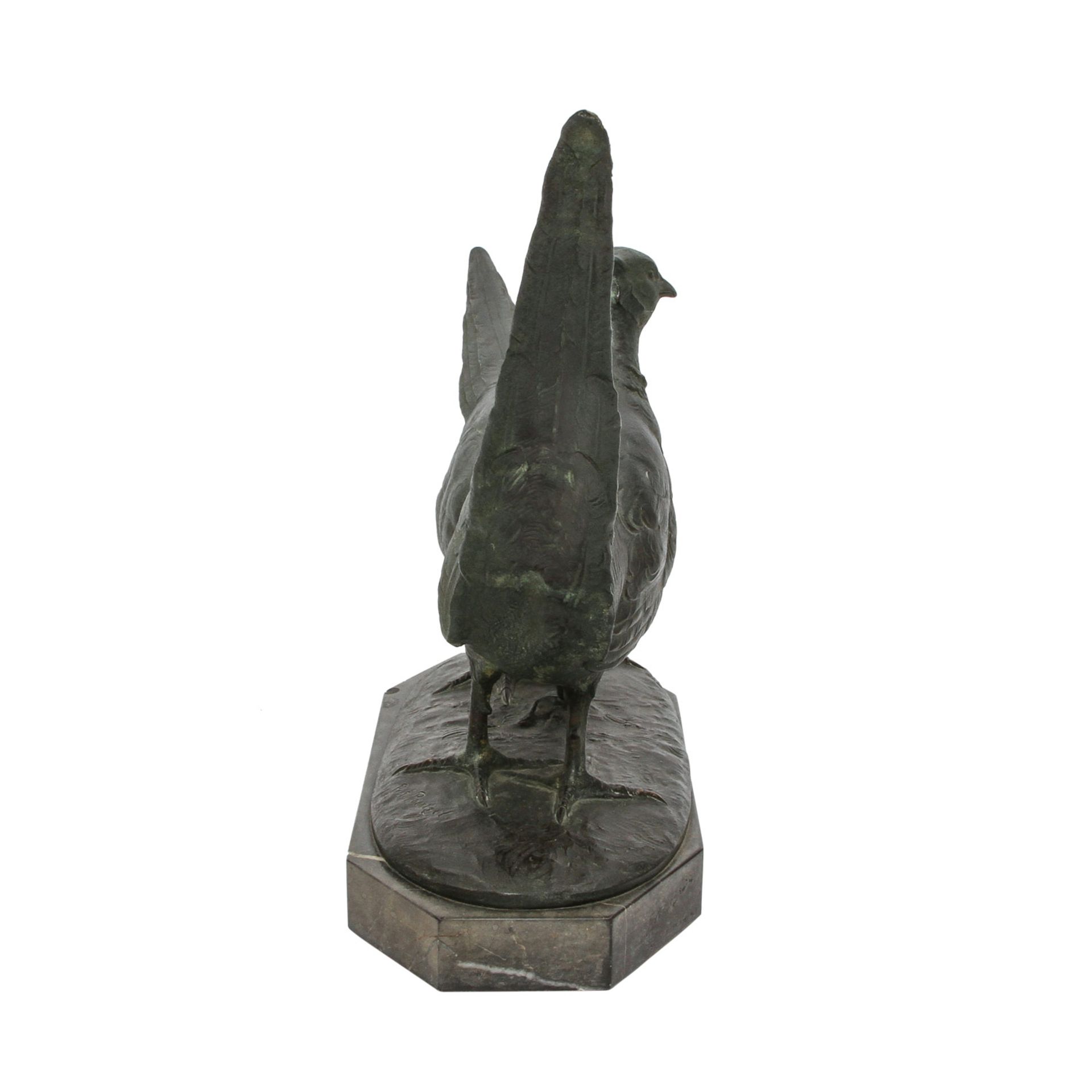 POERTZEL, OTTO (1876-1963), "Fasanenpaar",Bronze, patiniert, rückseitig auf der Plinthe sign. 'Prof. - Image 5 of 6