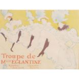 TOULOUSE-LAUTREC, HENRI de (1864.1901), "La Troupe de Mademoiselle Eglantine", 1896,Plakat mit