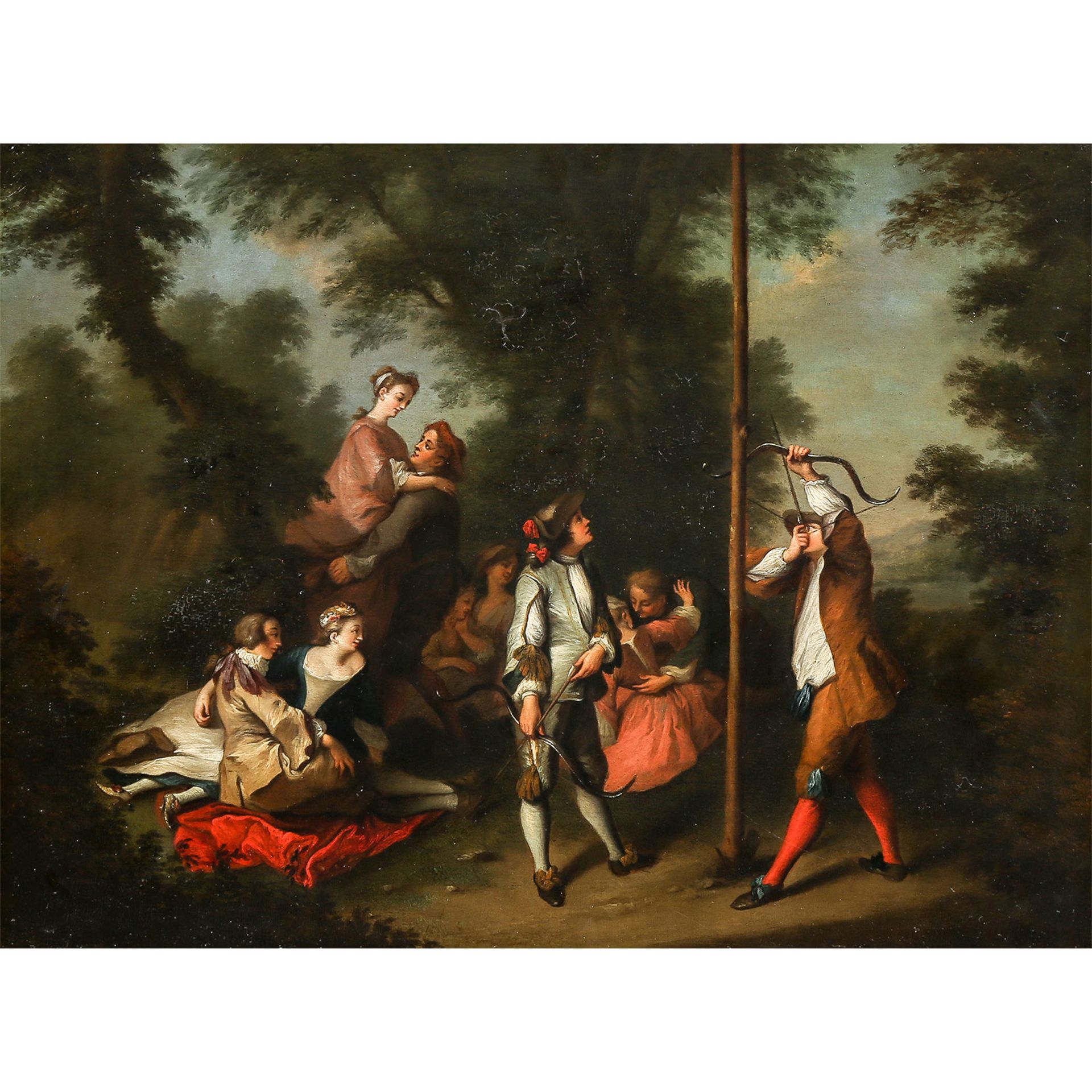 LANCRET, Nicolas, NACH (N.L.: Paris 1690-1743 ebenda), "Manhood",aus den vier Lebensaltern des