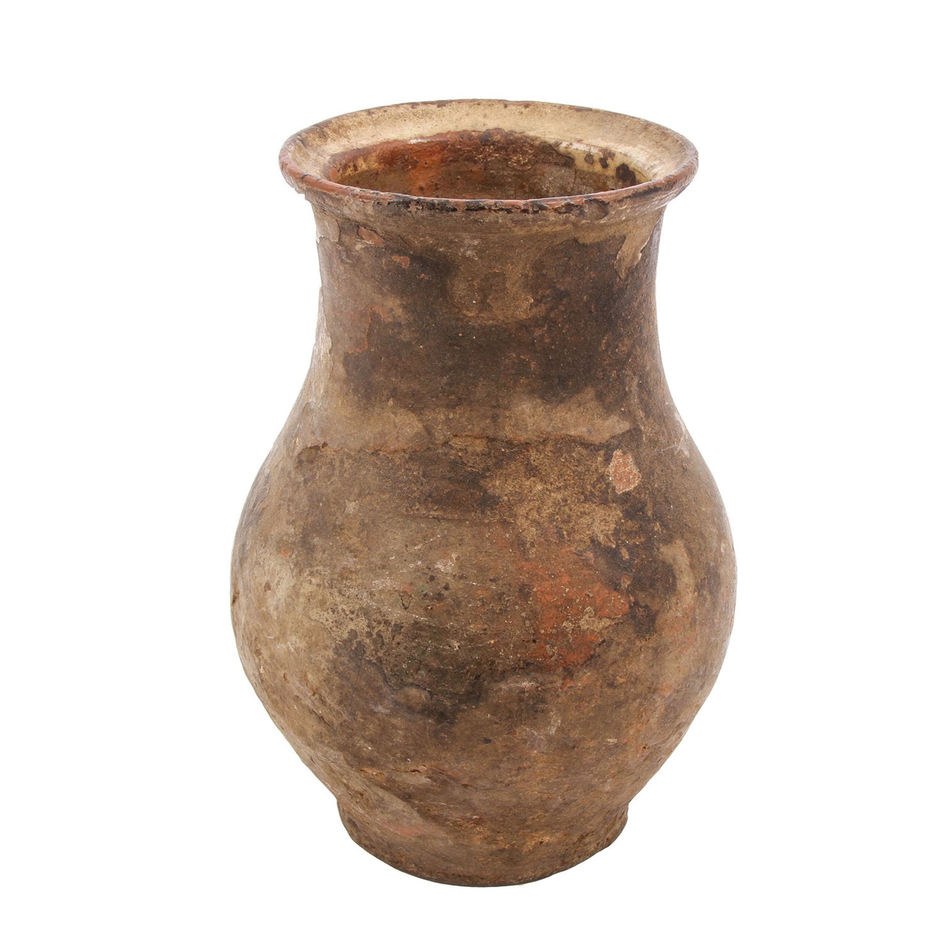 Henkelkrug aus KeramikH ca. 22 cm, Alters- und Gebrauchsspuren - Image 4 of 4