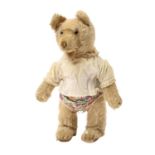 Wohl STEIFF Teddy Baby 7322,2, 1930-1933,Mohairplüsch, mais, gegliedert, drehbarer Kopf,