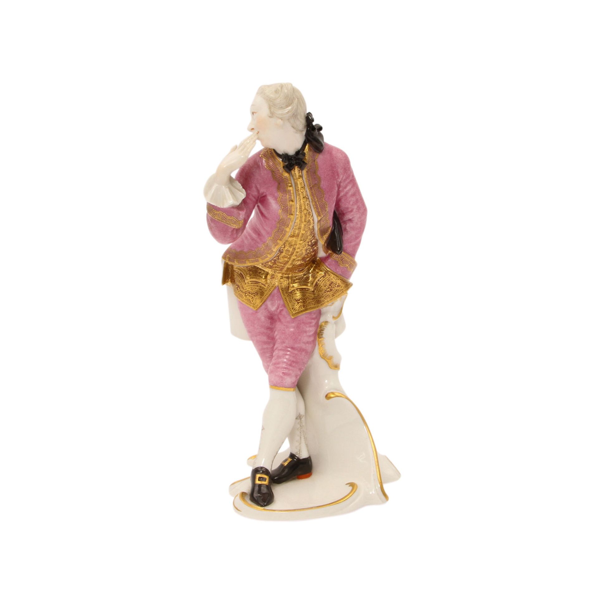 NYMPHENBURG "Octavio", Komödiantenfigur aus der Serie der Commedia dell'arte, 20. Jh.Modell von - Image 3 of 6