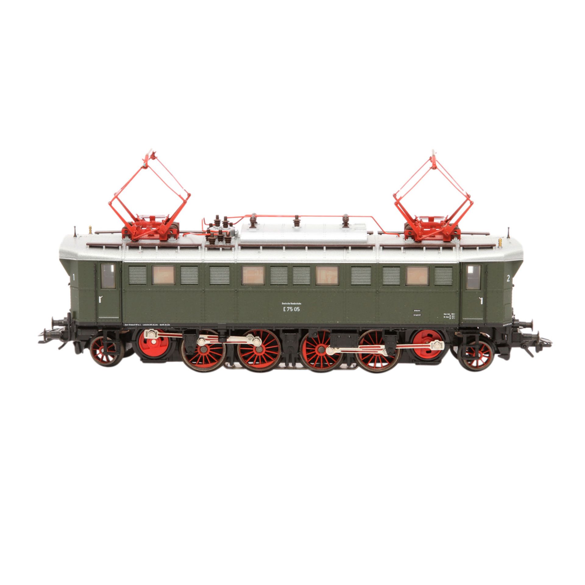 MÄRKLIN E-Lok 37750, Spur H0 digital,dunkelgrün, BR E 75 der DB, BN E 75 05, Geräuschelektronik. - Image 2 of 8