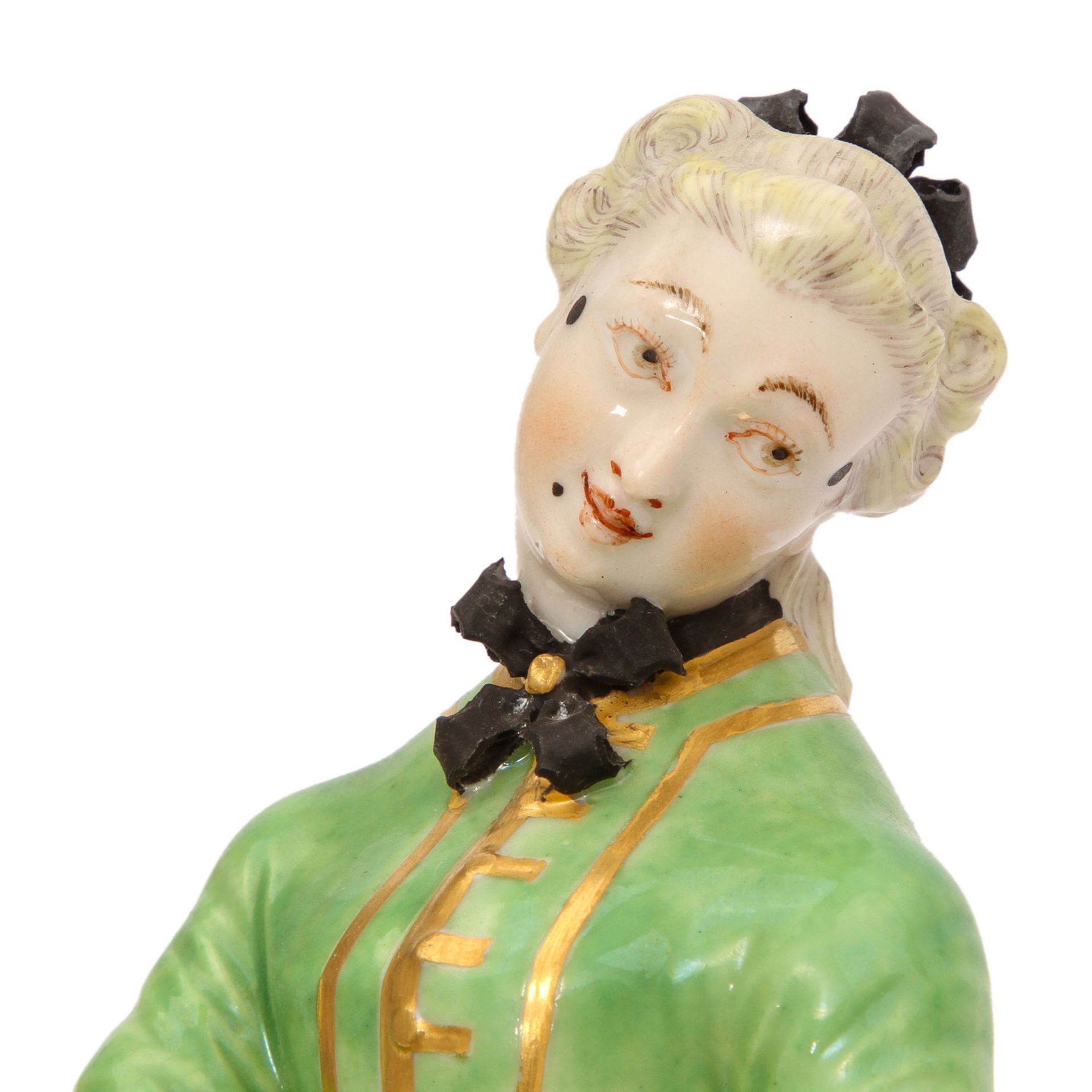 NYMPHENBURG "Julia", Komödiantenfigur aus der Serie der Commedia dell'arte, 20. Jh.Modell von - Image 6 of 7