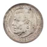 Weimarer Republik - Friedrich Ebert Medaille nach O. Glöckler/Berlin, vz., Kratzer, Silber/.900, vz.