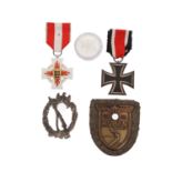 Deutsches Reich 1933-1945 - Konvolut mit Kubanschild, EK 2. Klasse 1939, Infanterie-