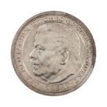 Weimarer Republik - Friedrich Ebert Medaille nach O. Glöckler/Berlin, vz., Kratzer, Silber/.900, vz.