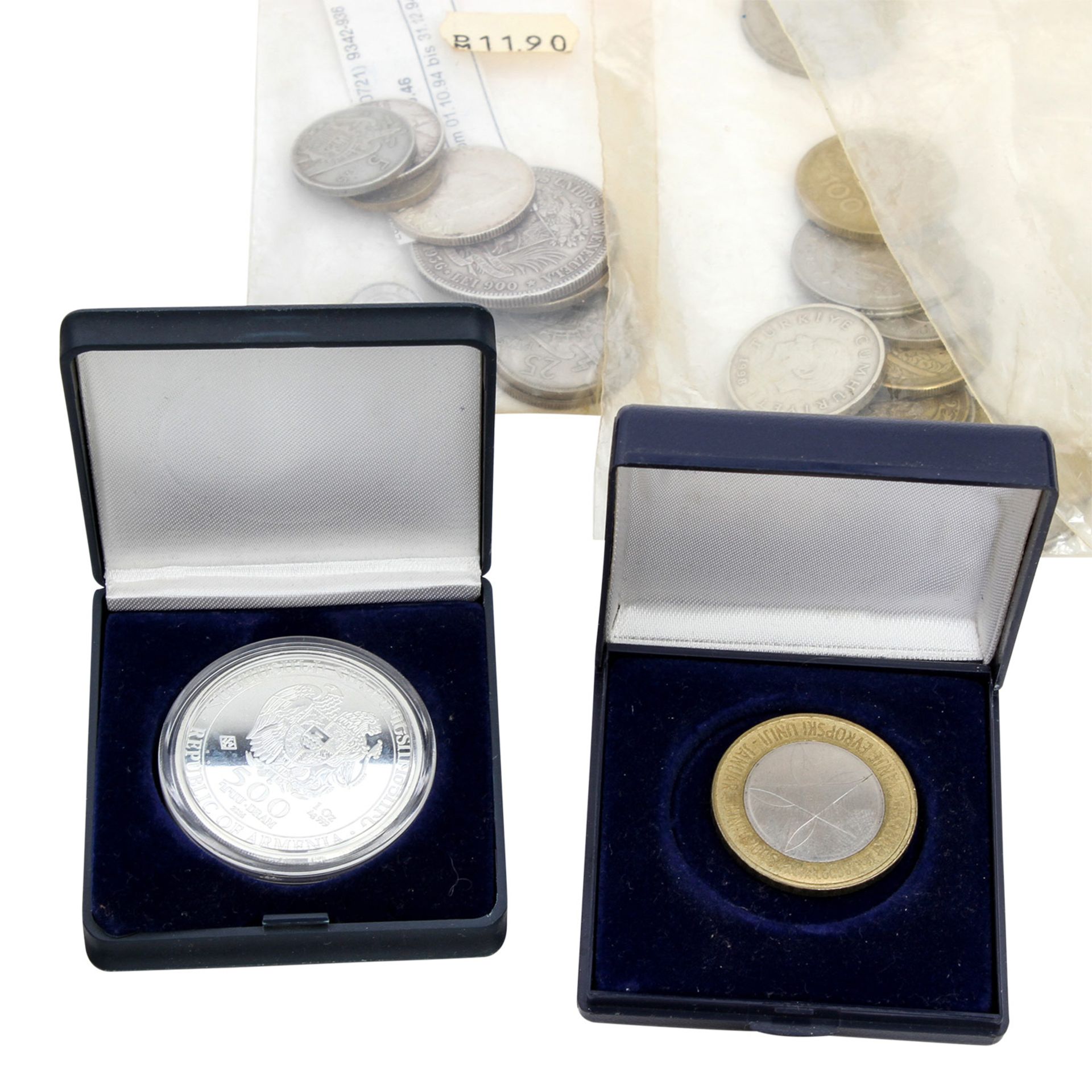 Konvolut - Diverse Silbermünzen, darunter auch einige Unzen, Medaillen, Kursgeld, Exoten. - Bild 5 aus 7