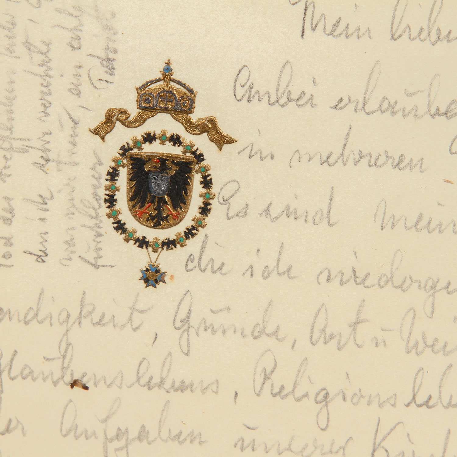 Kaiser Wilhelm II. (1859-1941) - Selten! Handgeschriebener Brief des Kaisers aus dem Exil 1923 an - Image 4 of 4