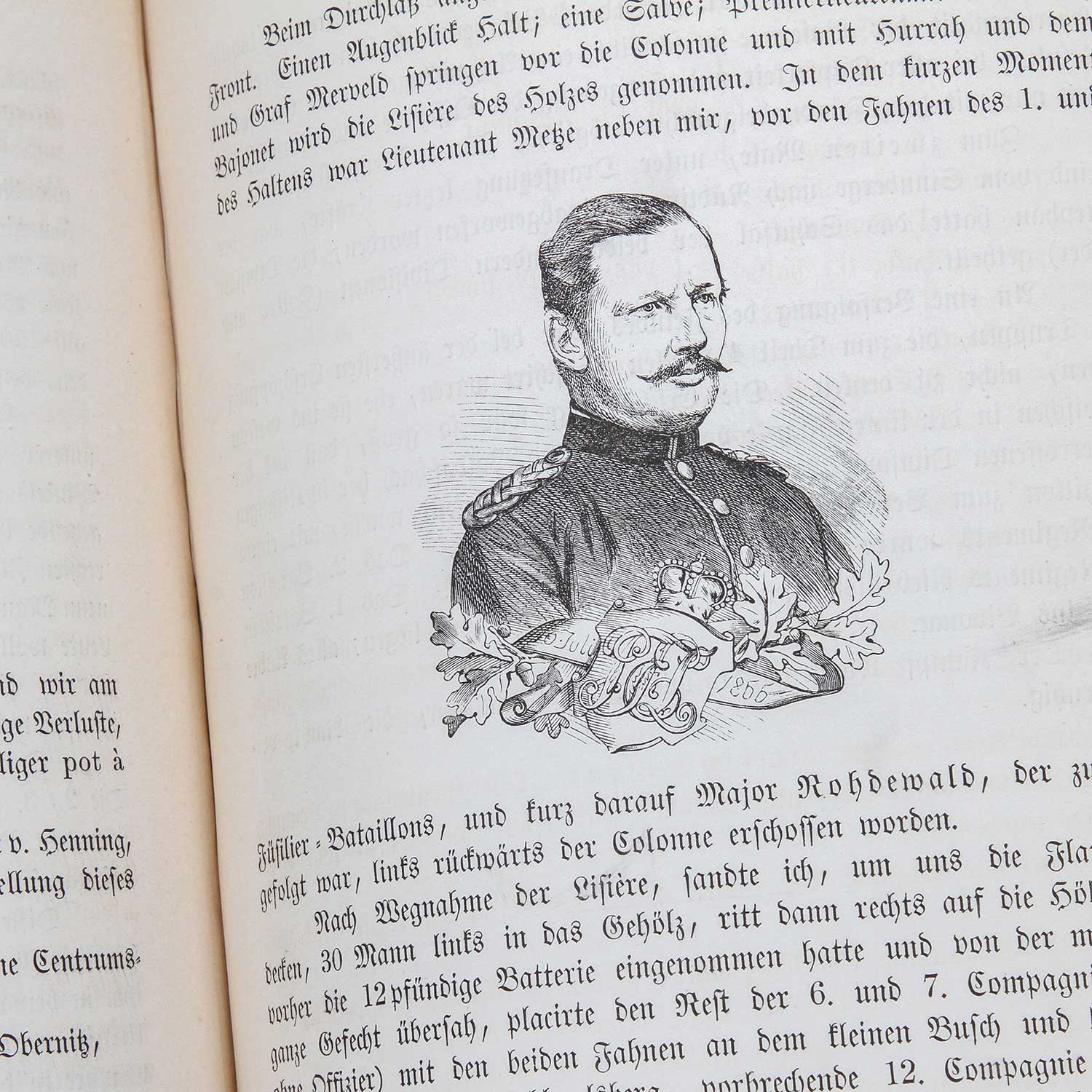 Fontane, Theodor: Der Deutsche Krieg von 1866. Band 1 und 2, Berlin 1871. Alters- und - Image 4 of 4