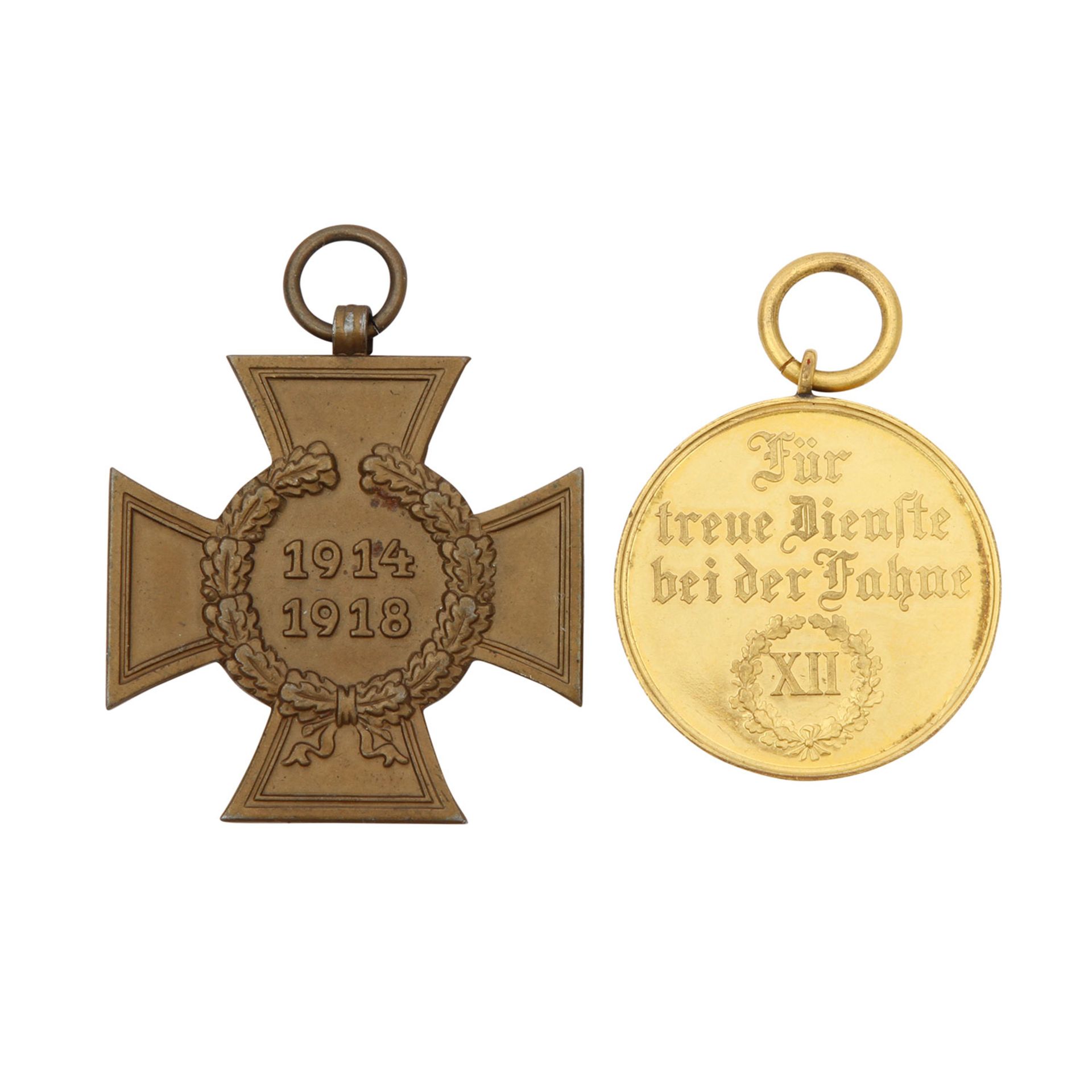 Baden - 6-teilige Ordensschnalle mit Eisernem Kreuz 2. Klasse 1914, Kriegsverdienstkreuz 1916, - Bild 4 aus 4