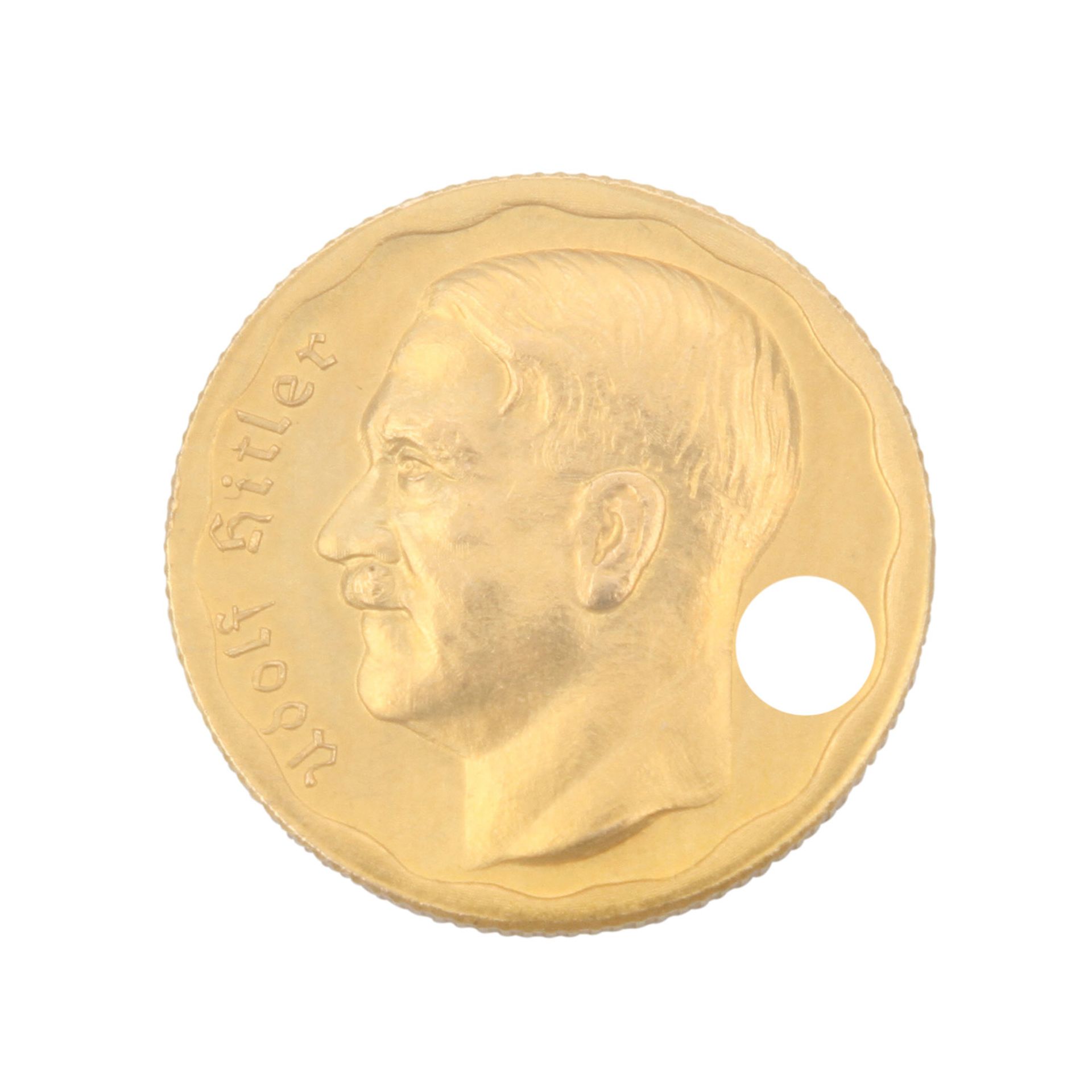 Deutsches Reich 1933-1945 - Fantasieprägung zu 20 Reichsmark, Goldmedaille (1933) unsigniert.