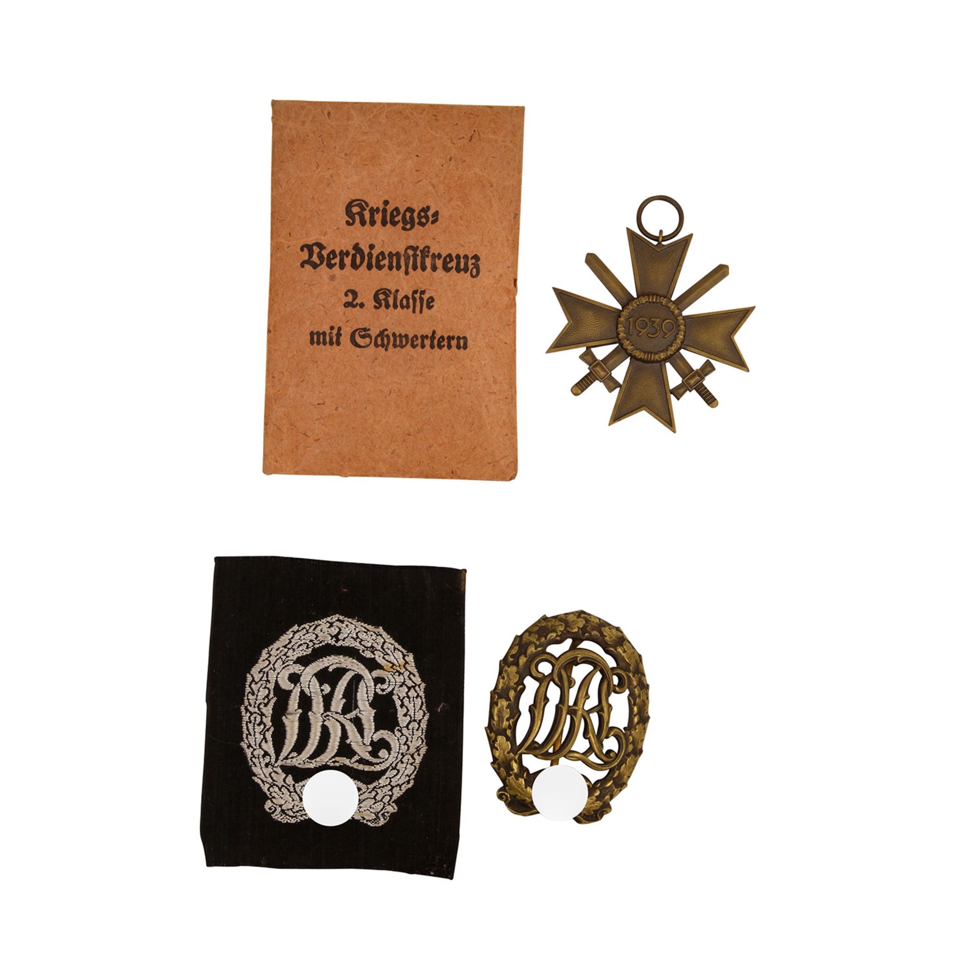 2 Auszeichnungen, Deutschland 1933-1945 - 1 x Deutsches Reichssportabzeichen DRL in Bronze mit