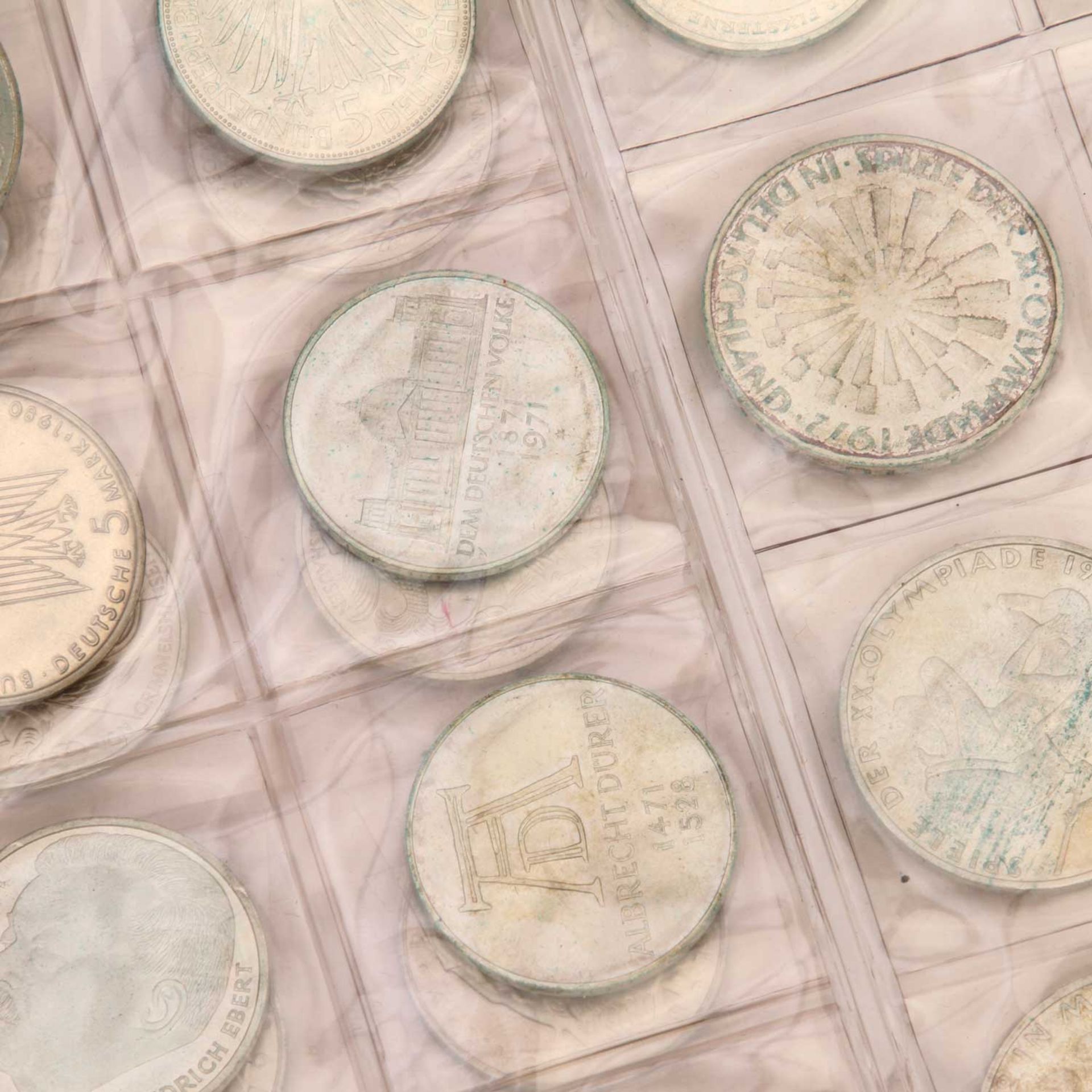 Größeres Silberlot mit Münzen BRD, III. Reich, Österr. Schillinge, Kanada, KMS BRD, Silberunzen - Bild 11 aus 15