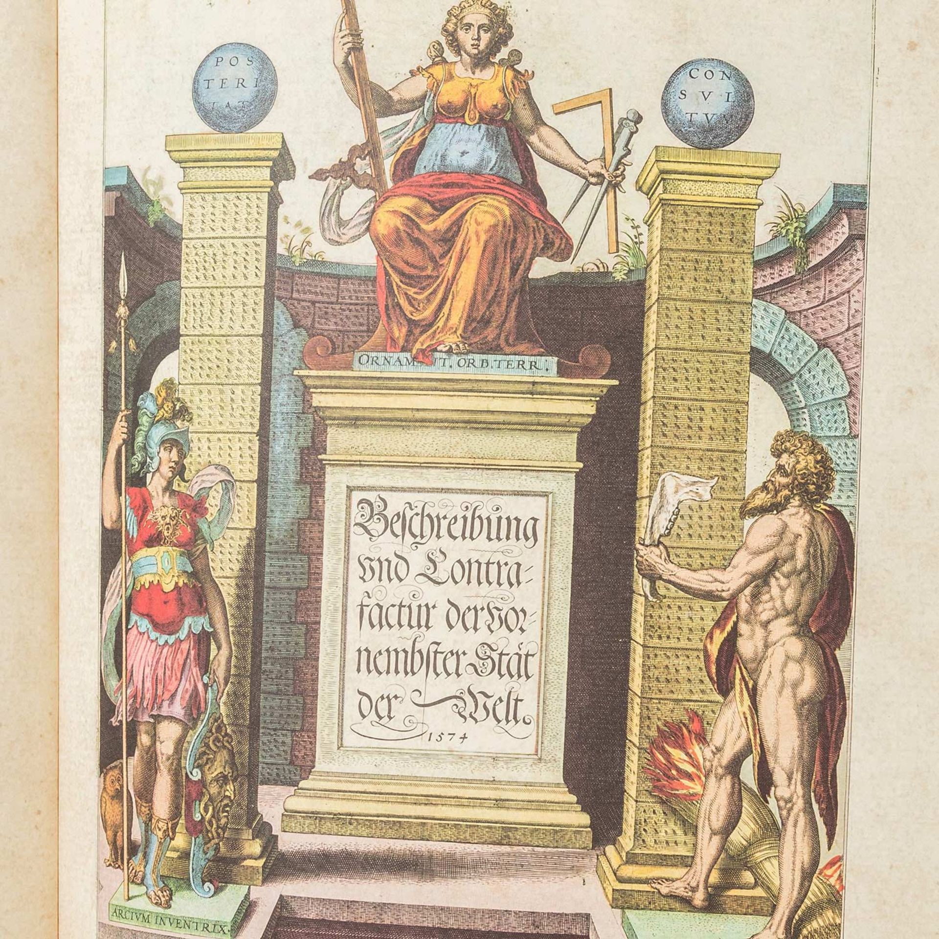 FAKSIMILE "Beschreibung und Contrafactur der vornehmbster Stät der Welt 1574" - Großformatiges - Bild 2 aus 3