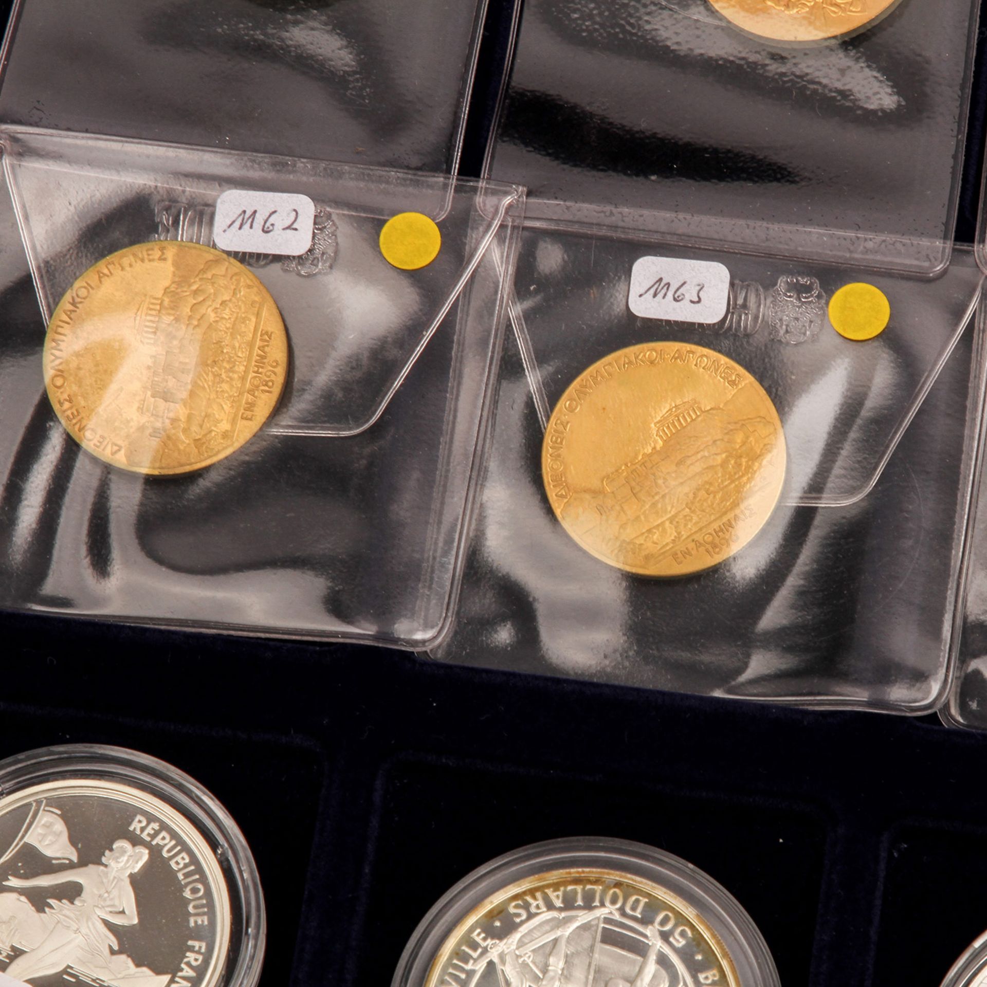 Lot Münzen und Medaillen, meist Olympia Thema, darunter auch wenige Can Dollars und China 5 Yuan - Bild 4 aus 5
