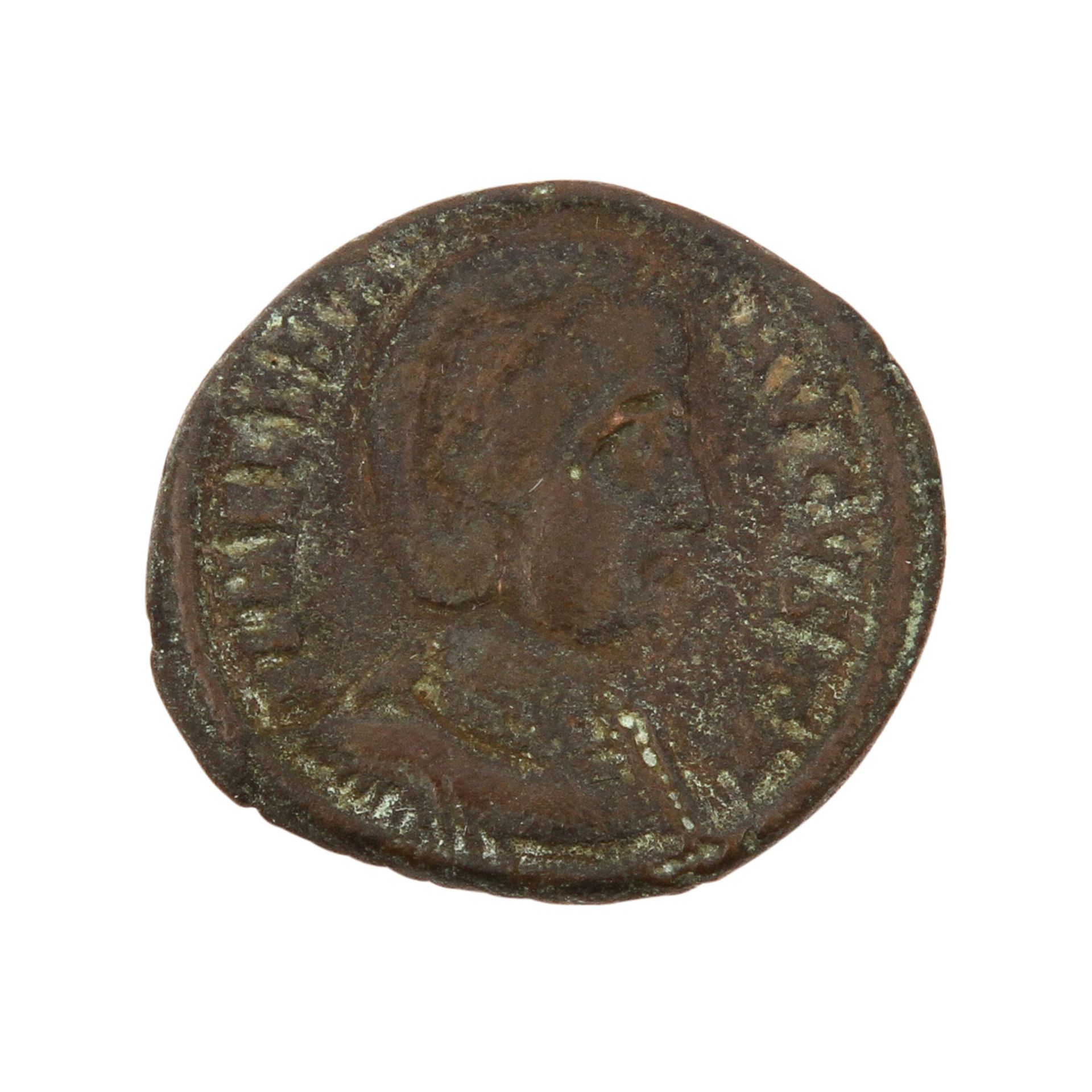 Römische Soldatenkaiser - Helena 4 x Follis, 306/330 n. Chr., Securitas, 2 Prägeorte: ANT und S. - Bild 3 aus 3