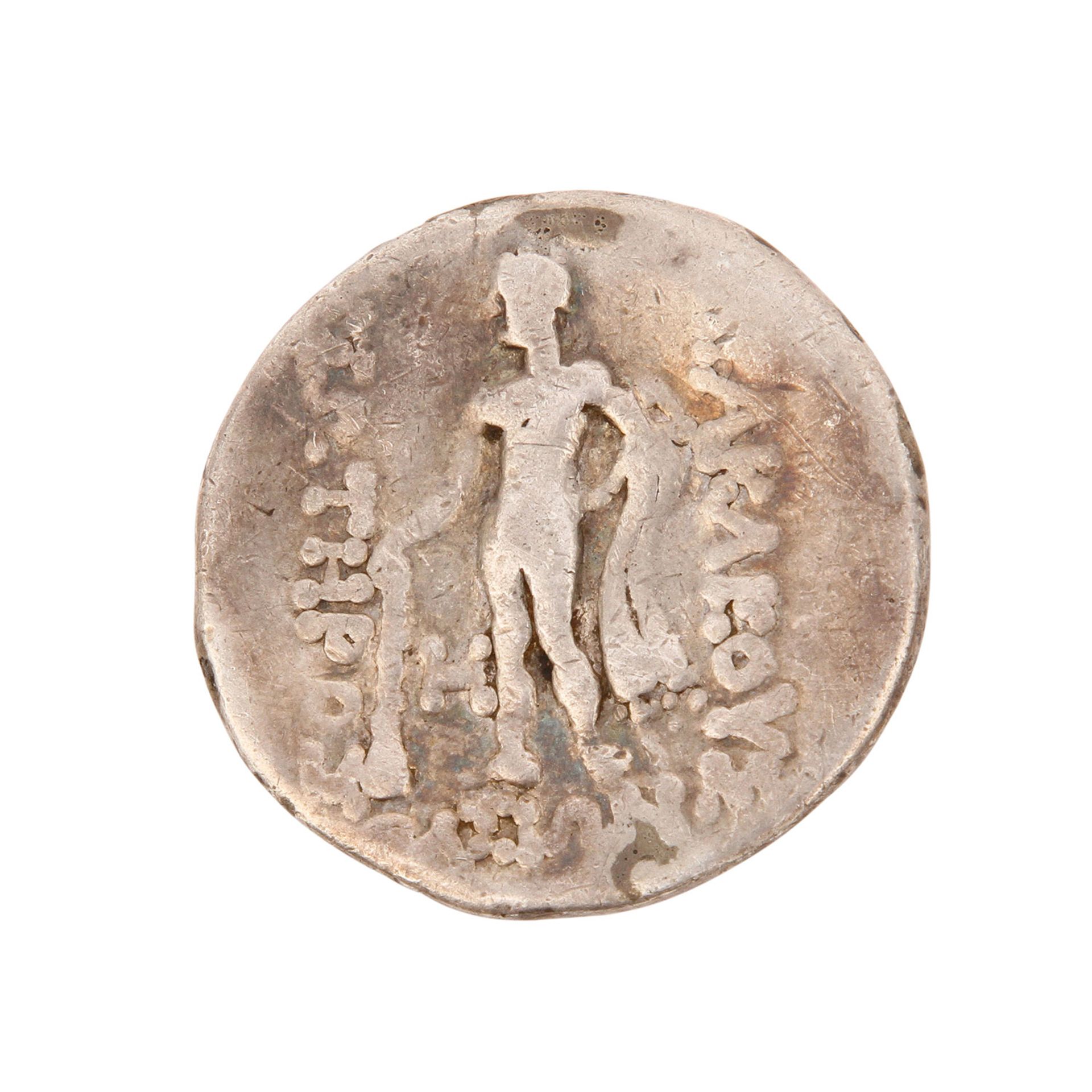 1 x Thrakien – Tetradrachme Tliasos 2.Jh.v.Chr., Av: Jugendlicher Dionysos mit Stirnbinde und - Bild 2 aus 2
