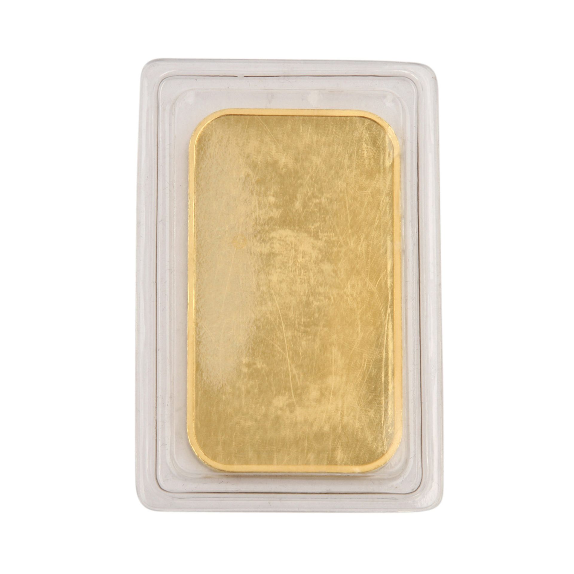 50g Goldbarren - 50g GOLD fein, geprägter Goldbarren von CM SA Suisse, eingeschweißt. - Bild 2 aus 2