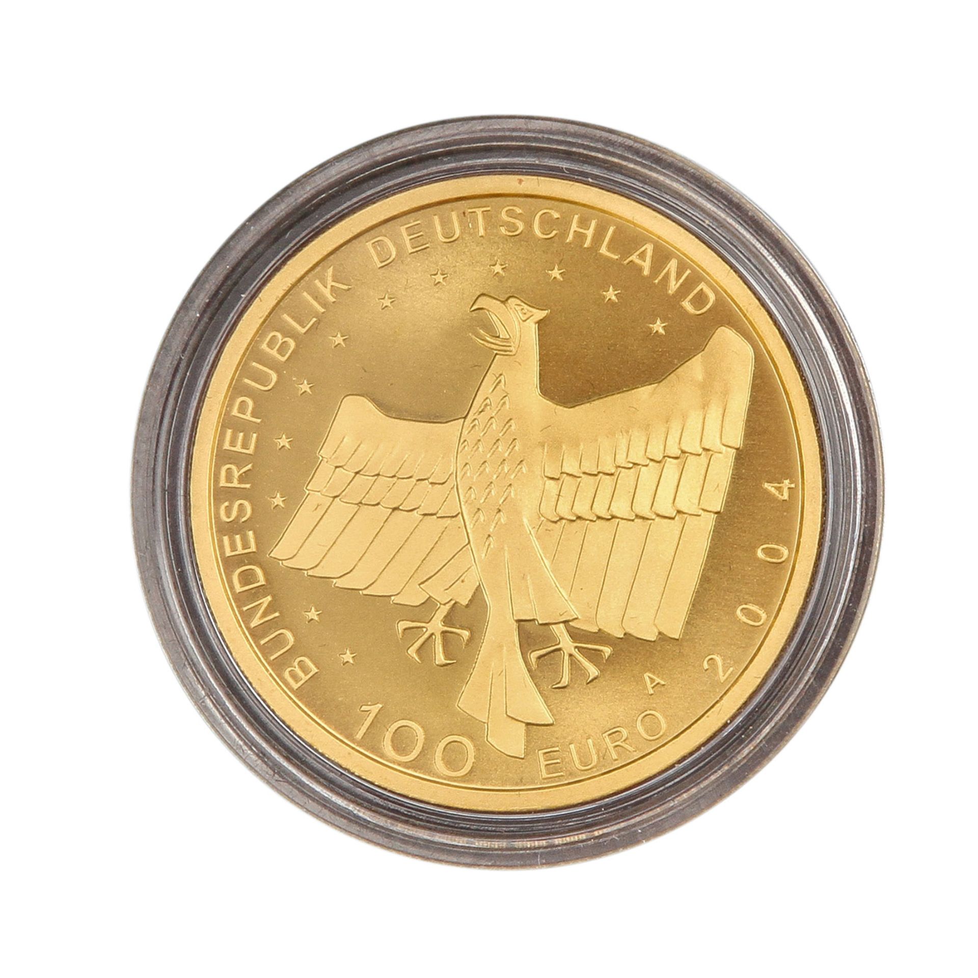 Schicker Goldposten BRD - bestehend aus 6 x 100 Euro der Jahre 2002/F, 2003 (3 x)/D (2 x) und A (1 - Bild 6 aus 7