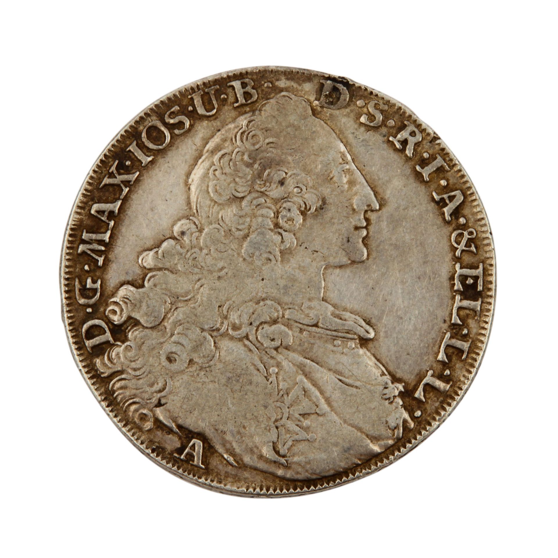 Konvolut von ca. 65 Münzen, u.a. Bayern, Patrona Bavariae Taler, 1767 (gehenkelt), s+, dazu u.a. Dt. - Bild 5 aus 5