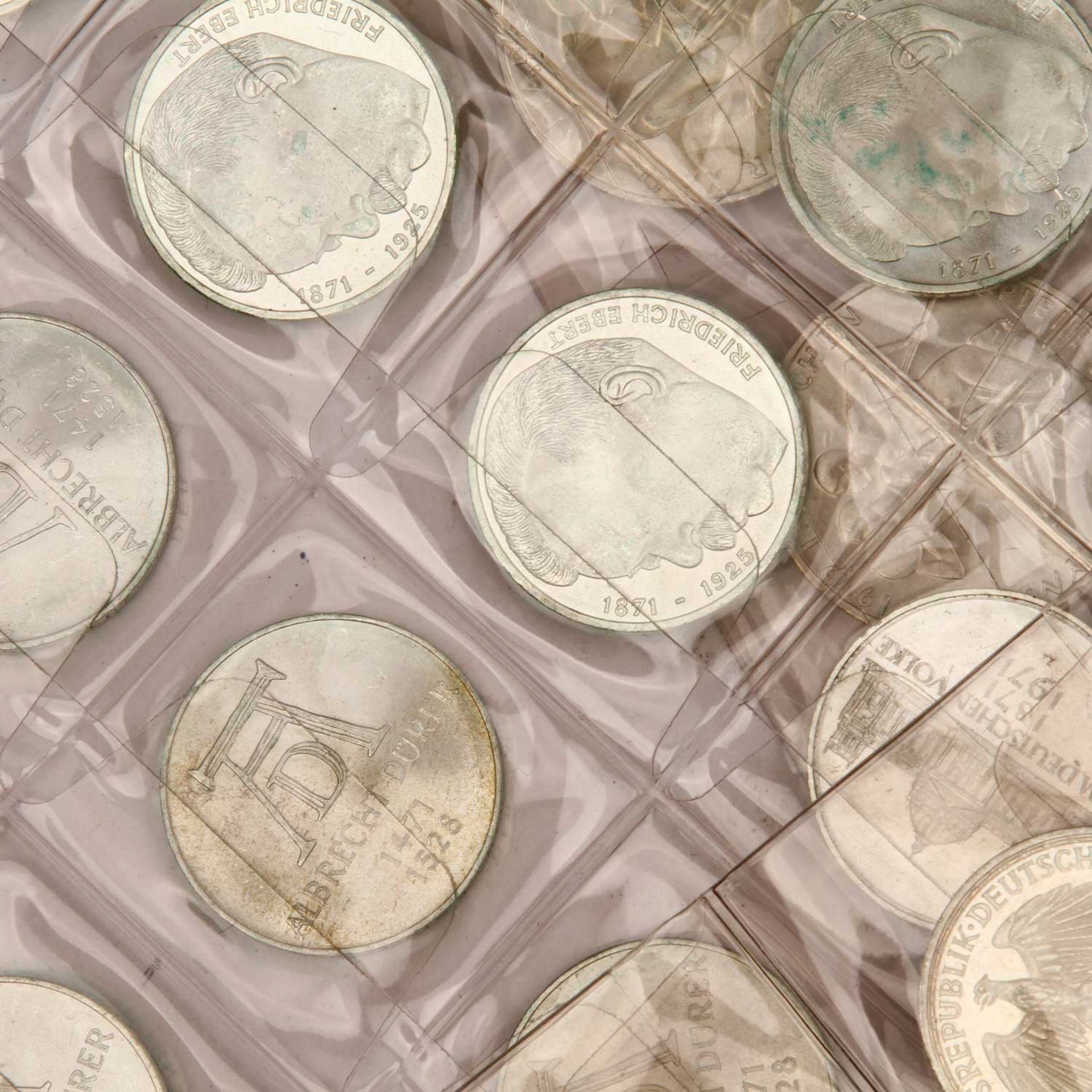 Größeres Silberlot mit Münzen BRD, III. Reich, Österr. Schillinge, Kanada, KMS BRD, Silberunzen - Bild 13 aus 15