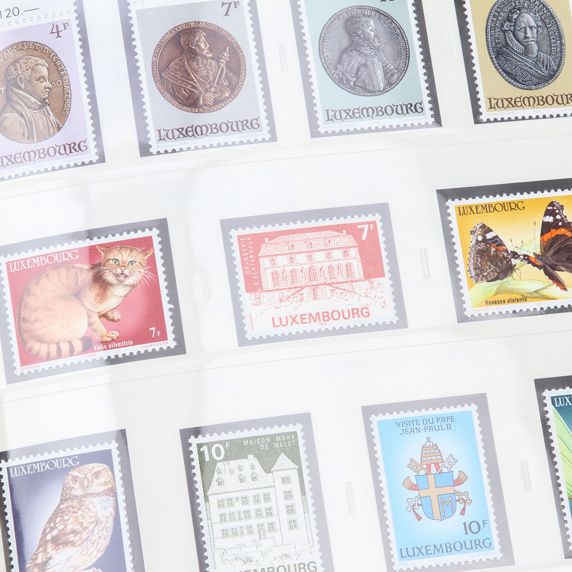 Luxemburg – Komplette postfrische Sammlung,von 1958-1993 im Kabe Klemmbinder auf Vordruckblättern. - Bild 3 aus 3