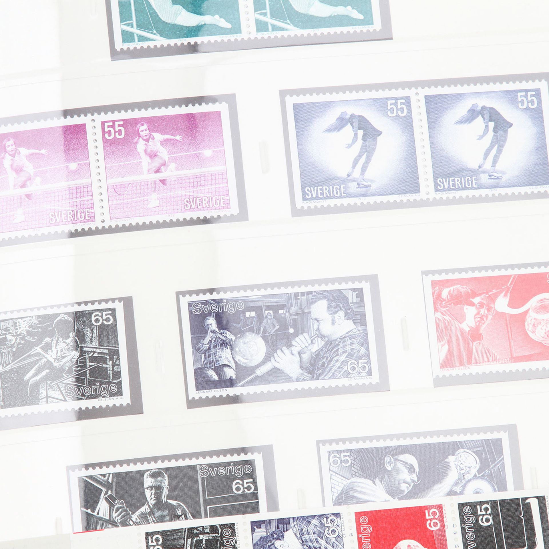 Schweden – Komplette postfrische Sammlung von 1958/59-1993,Mit vielen teilgezähnten Ausgaben und - Bild 2 aus 3