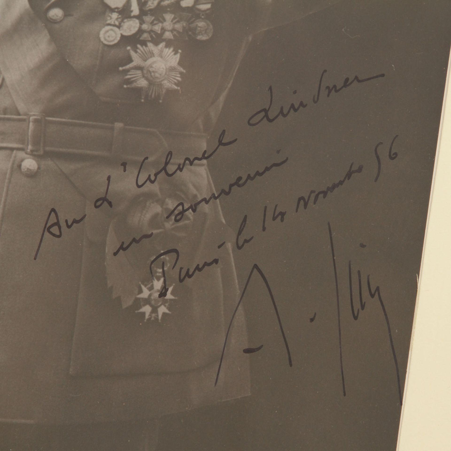 6 Autographen, Militaria Mitte 20.Jh. -2 x Autograph General Hans Speidel, 1 x Karl Wilhelm Thilo, 1 - Bild 5 aus 7