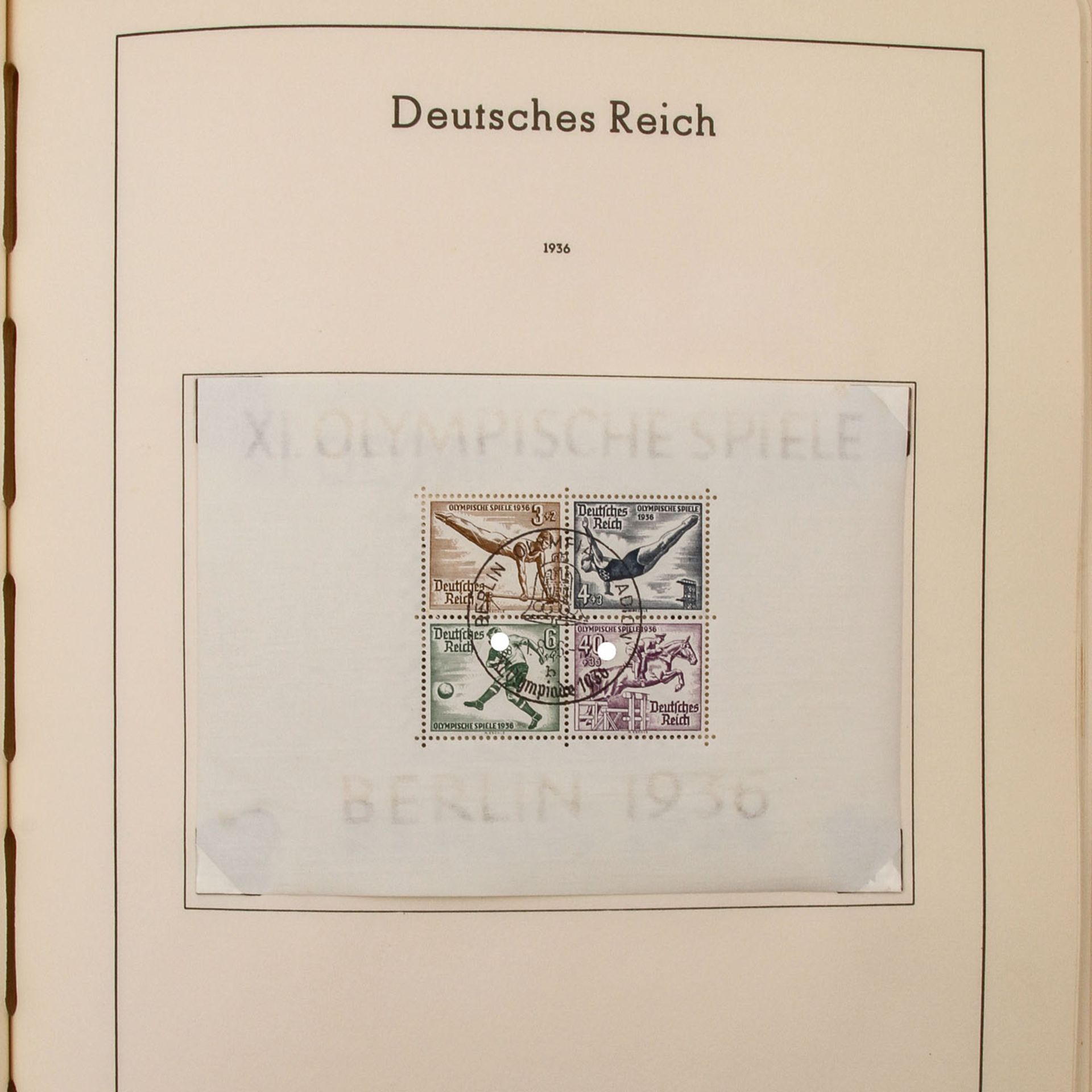 Deutsches Reich 1933/45,fast komplette gestempelte Sammlung im Leuchtturm Klemmbinder. Einige - Bild 5 aus 7