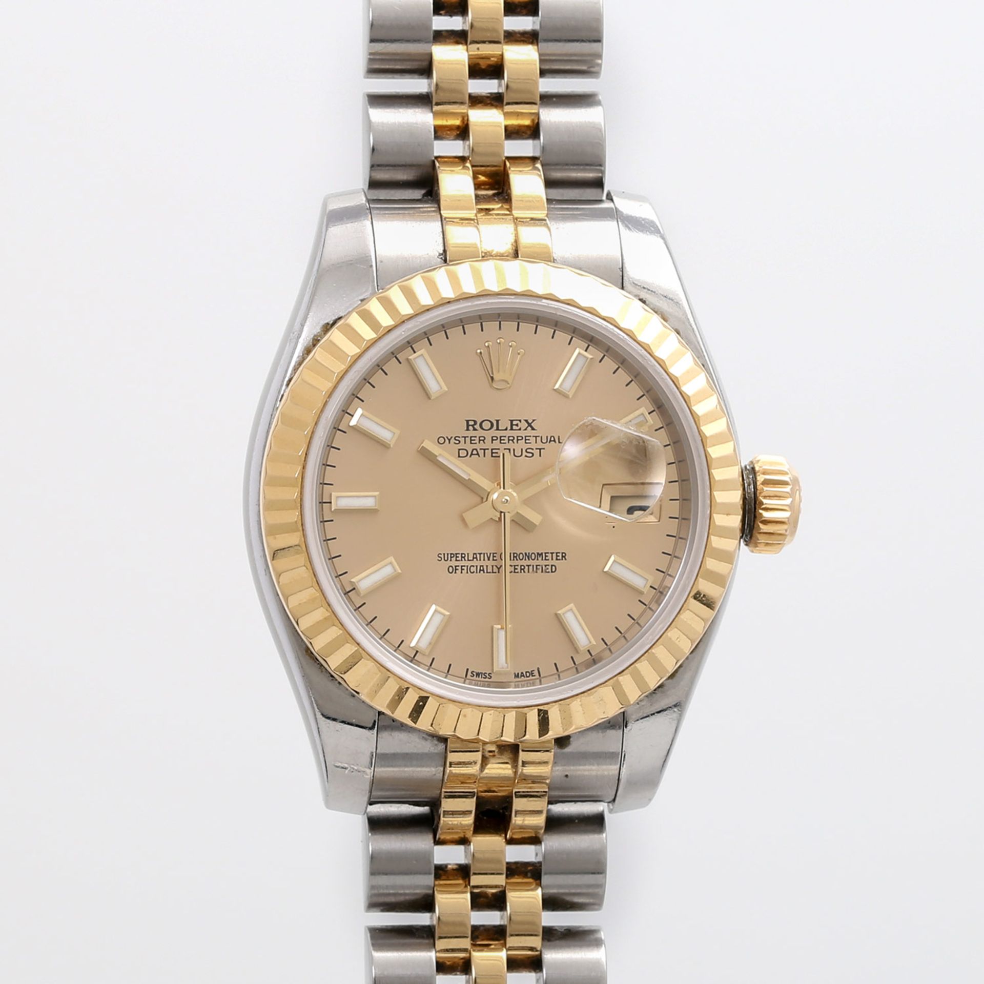 ROLEX Oyster Perpetual Datejust, Ref. 179173, D-Serie, ca. 2005/2006. Edelstahl/GG 18K. Automatic-