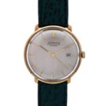 JUNGHANS Vintage Herrenuhr, ca. 1950/60er Jahre. Gold 14K. Automatic-Werk, Cal. 83. Werk-Nr.: 24791.