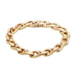 Armband mit 14 Brillanten, zus. ca. 0,95ct, L: 19,5cm, GG 18K, solide Verarbeitung, mit