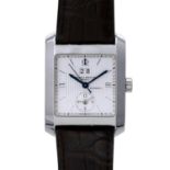 BAUME & MERCIER Hampton Square Dual Time Herrenuhr, Ref. MOA08752. Edelstahl. Automatic-Werk.