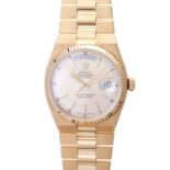 ROLEX Oysterquartz Day-Date Herrenuhr, Ref. 19018, ca. 1970/80er Jahre. Gold 18K. Quarz-Werk, Cal.