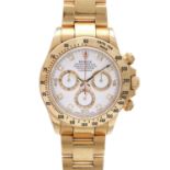 ROLEX Daytona Cosmograph Herrenuhr, Ref. 116528. Gold 18K. Automatic-Werk. Serien-Nr.: 12F216Q2. Mit