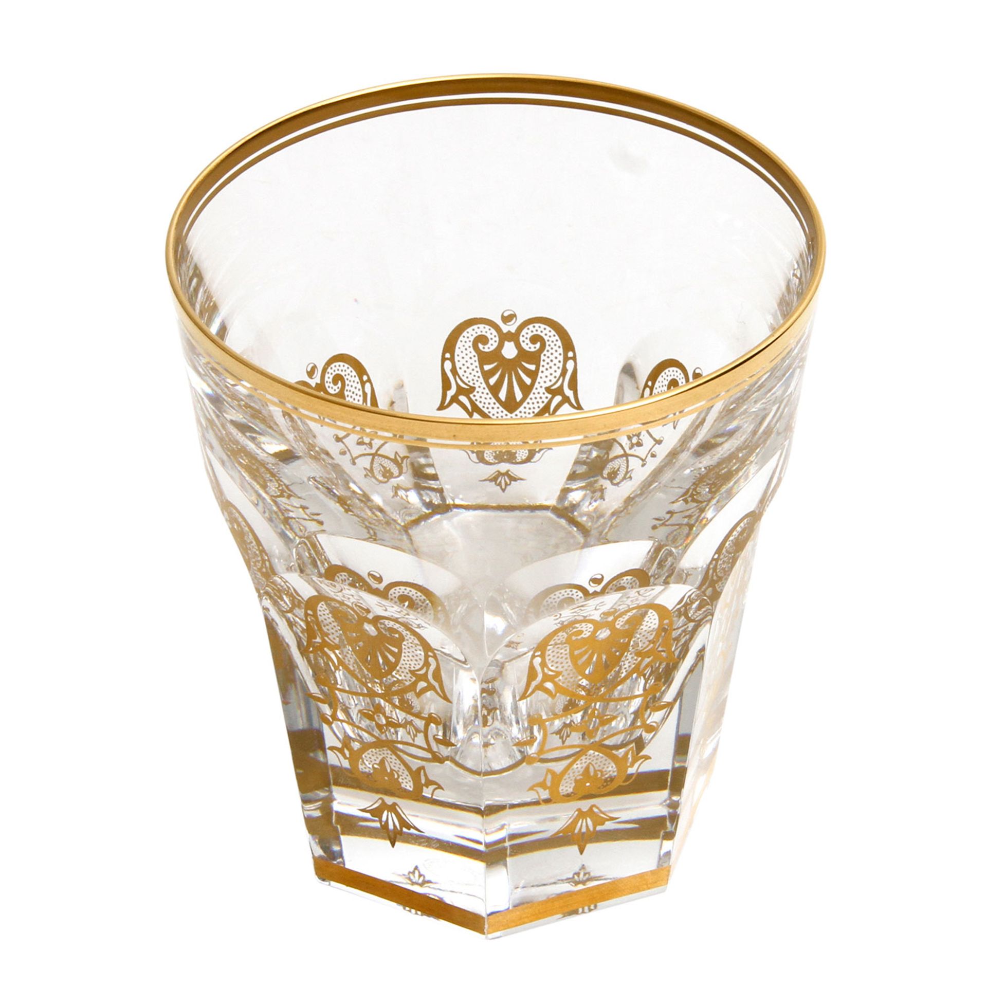 BACCARAT 5 Whiskygläser 'Empire', 21. Jhd. Hochfeines Kristallglas auf sechseckigem Stand, mit - Bild 4 aus 5