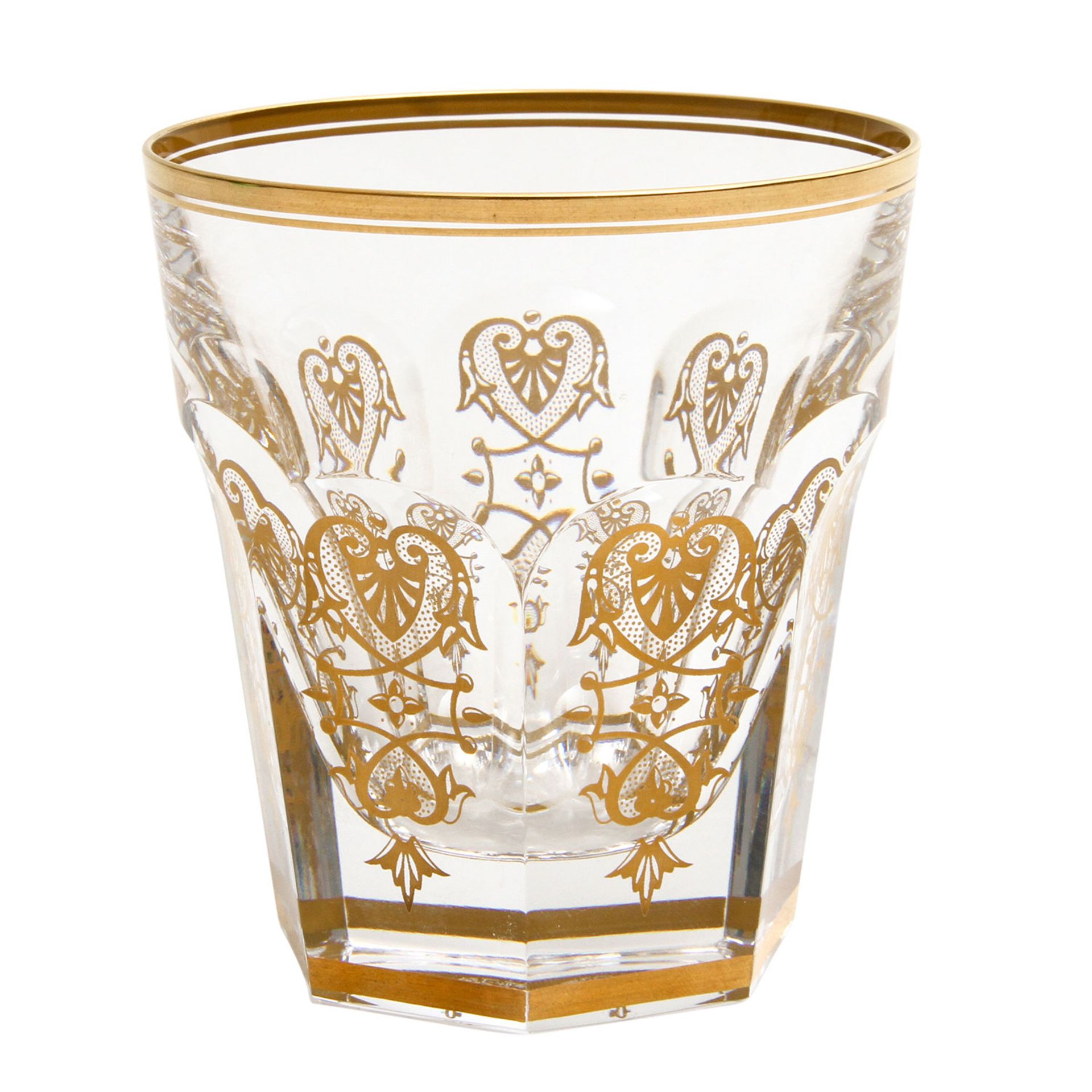 BACCARAT 5 Whiskygläser 'Empire', 21. Jhd. Hochfeines Kristallglas auf sechseckigem Stand, mit - Bild 3 aus 5