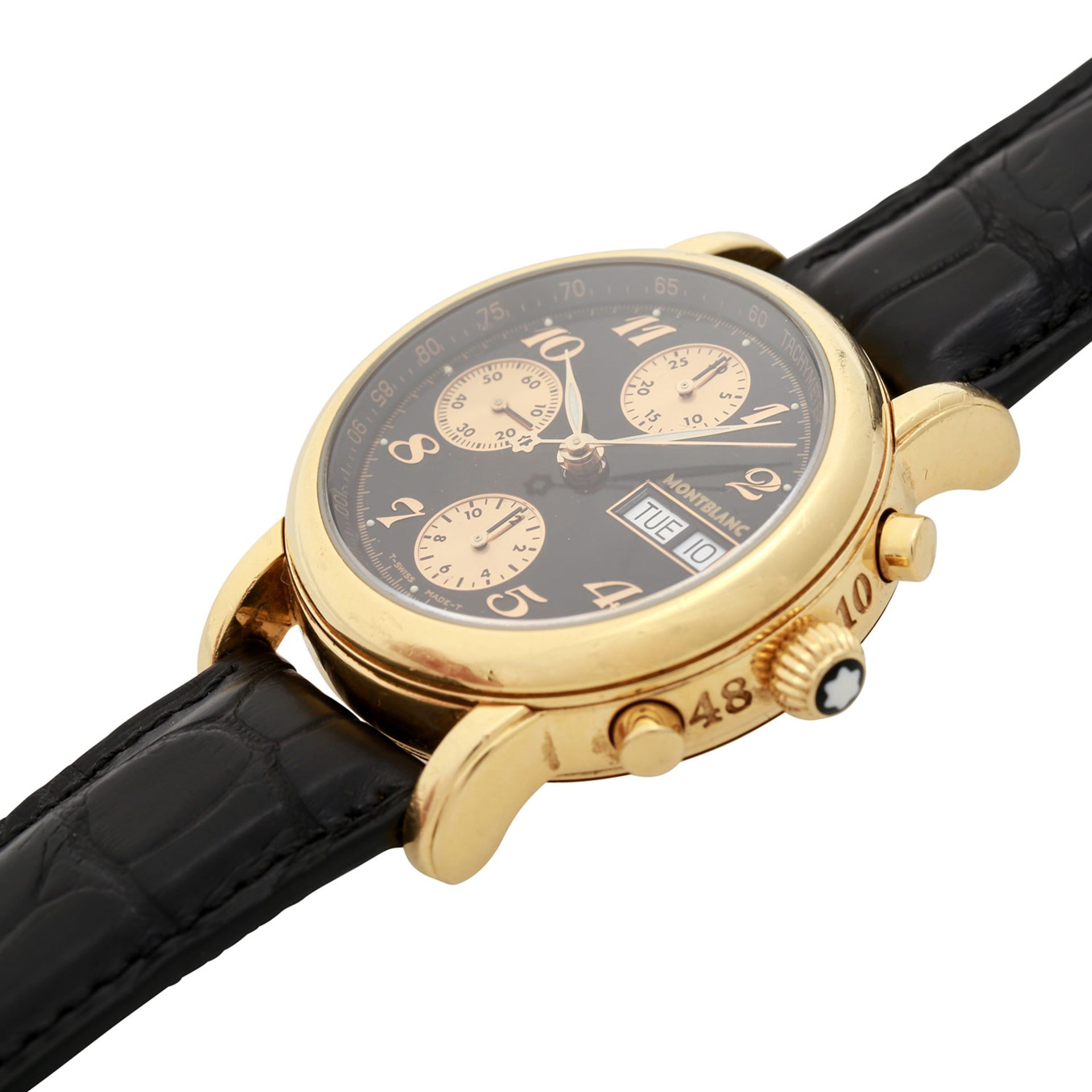 MONTBLANC Meisterstück Chronograph, Ref. 7000, ca. 1990er Jahre. Gold 18K. Automatic-Werk unter - Image 4 of 5