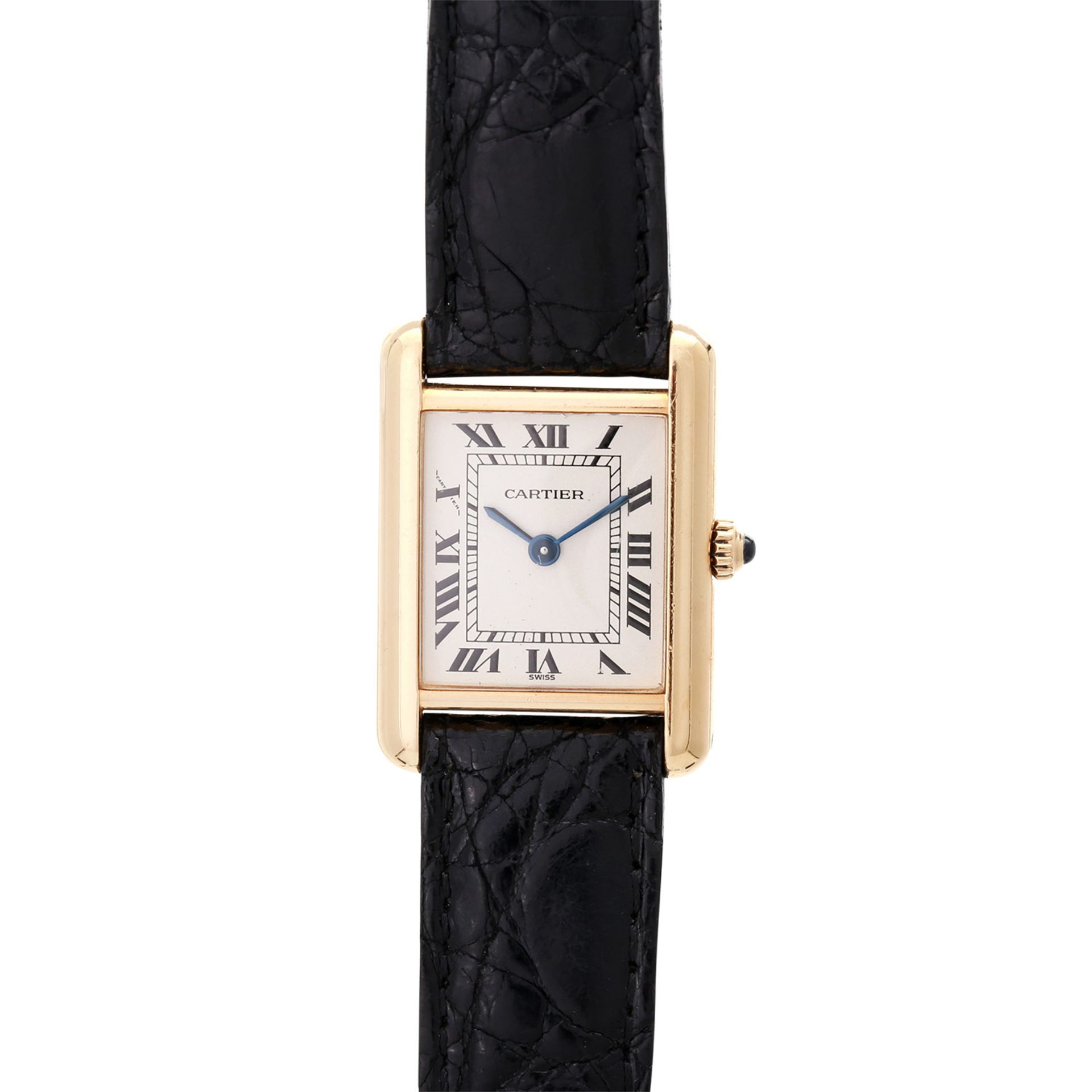 CARTIER Tank Damenuhr, Ref. 1151-1, 1990er Jahre. Gold 18K. Quarz-Werk. Gehäuse-Nr.: C 4745. Mit