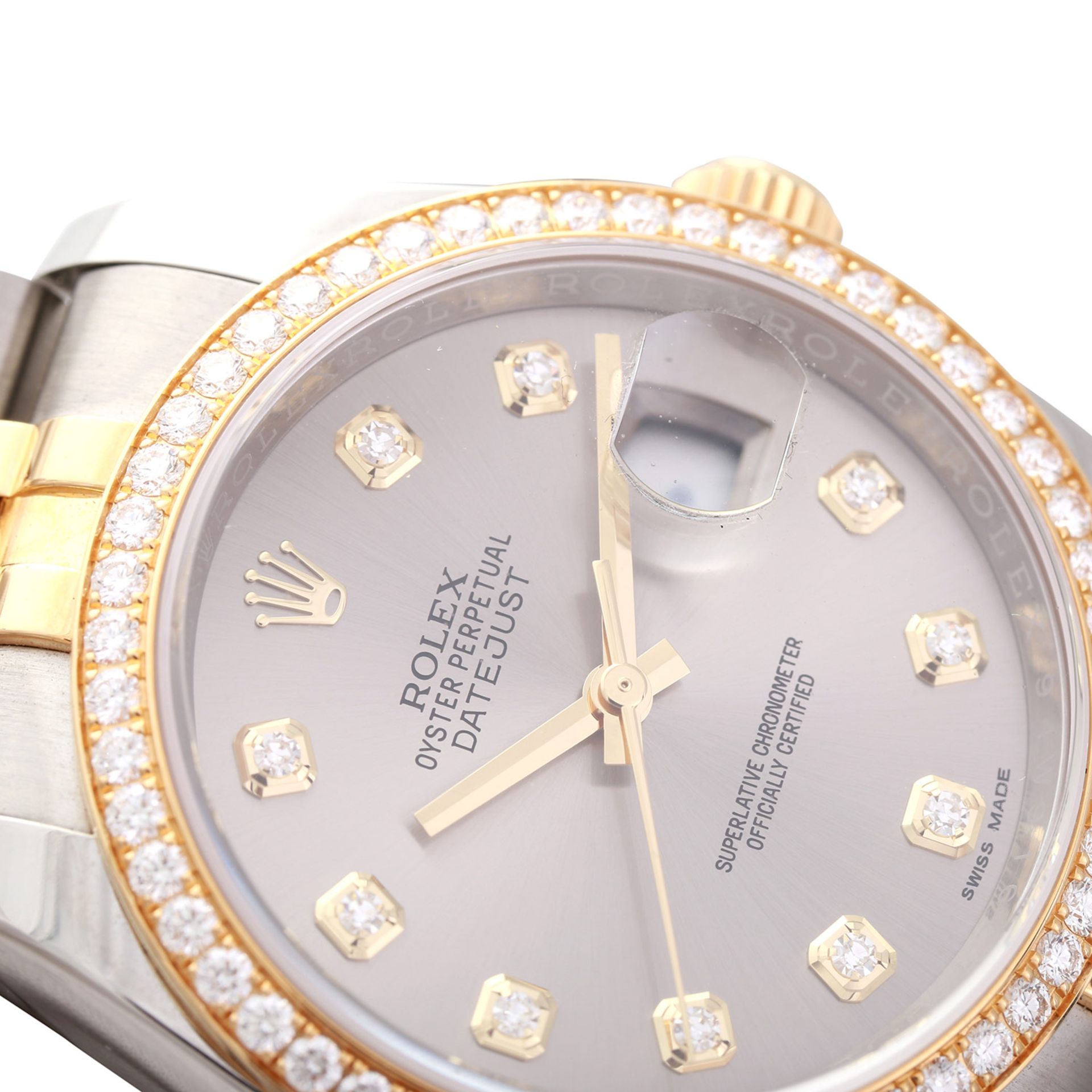 ROLEX Datejust Armbanduhr, Ref. 116243. Edelstahl/Gold 18K. Diam.-Lünette und Diam.-Zifferblatt. - Image 6 of 7