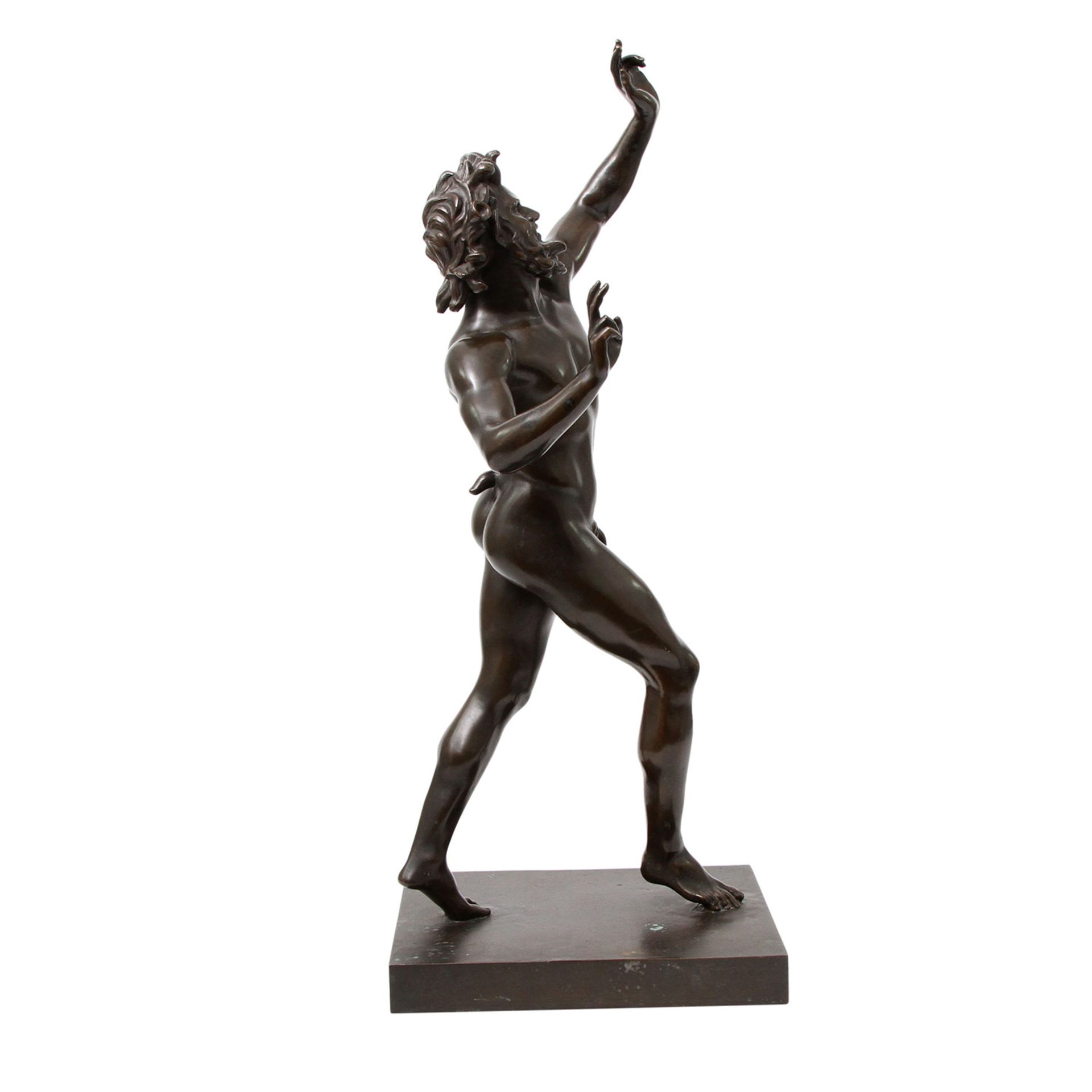 "Tanzender Faun", um 1900. Vollplastischer Bronzeguss nach dem Original aus Pompeij, 2. Jh. v. Chr., - Image 5 of 8