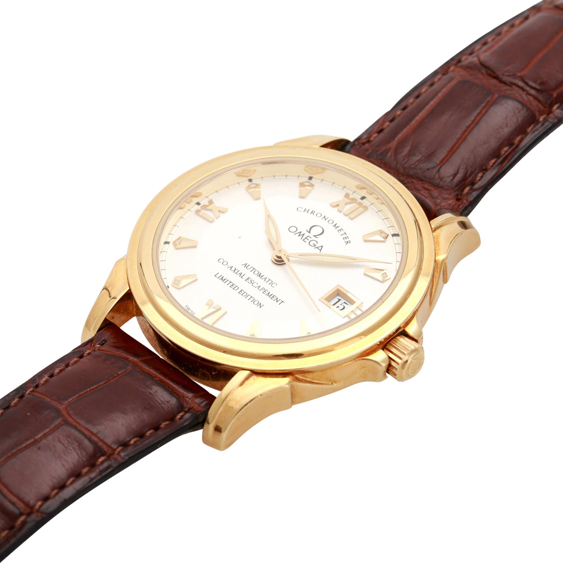 OMEGA De Ville Escapement Co-Axial Herrenuhr, Ref. 5911.31.22. Gold 18K. Limitierte Auflage, Nr. 623 - Image 4 of 6