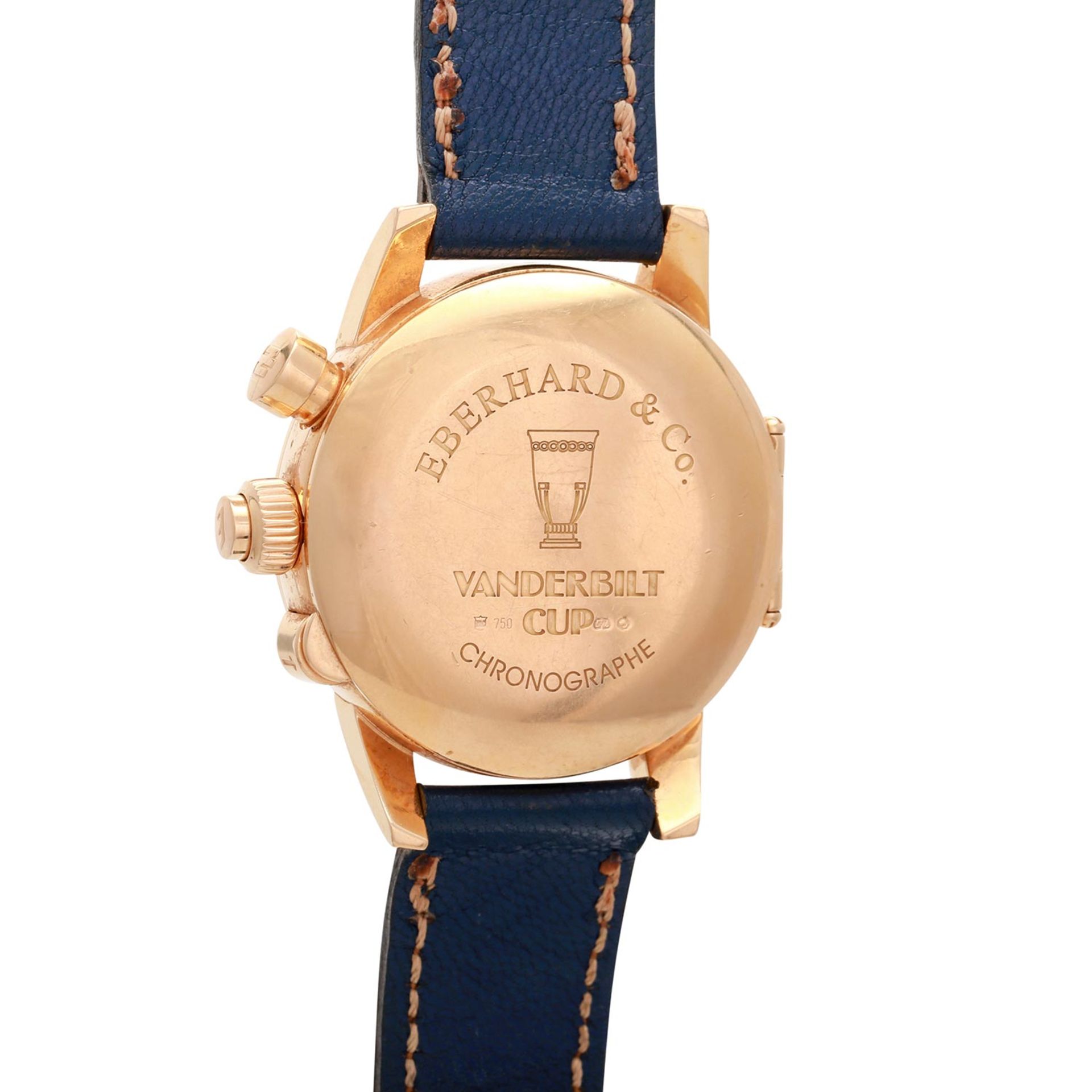 EBERHARD & Co. Tazio Nuvolari Vanderbilt Cup Herrenuhr. Gold 18K. Automatic-Werk, Cal. ETA/Valjoux - Bild 2 aus 9