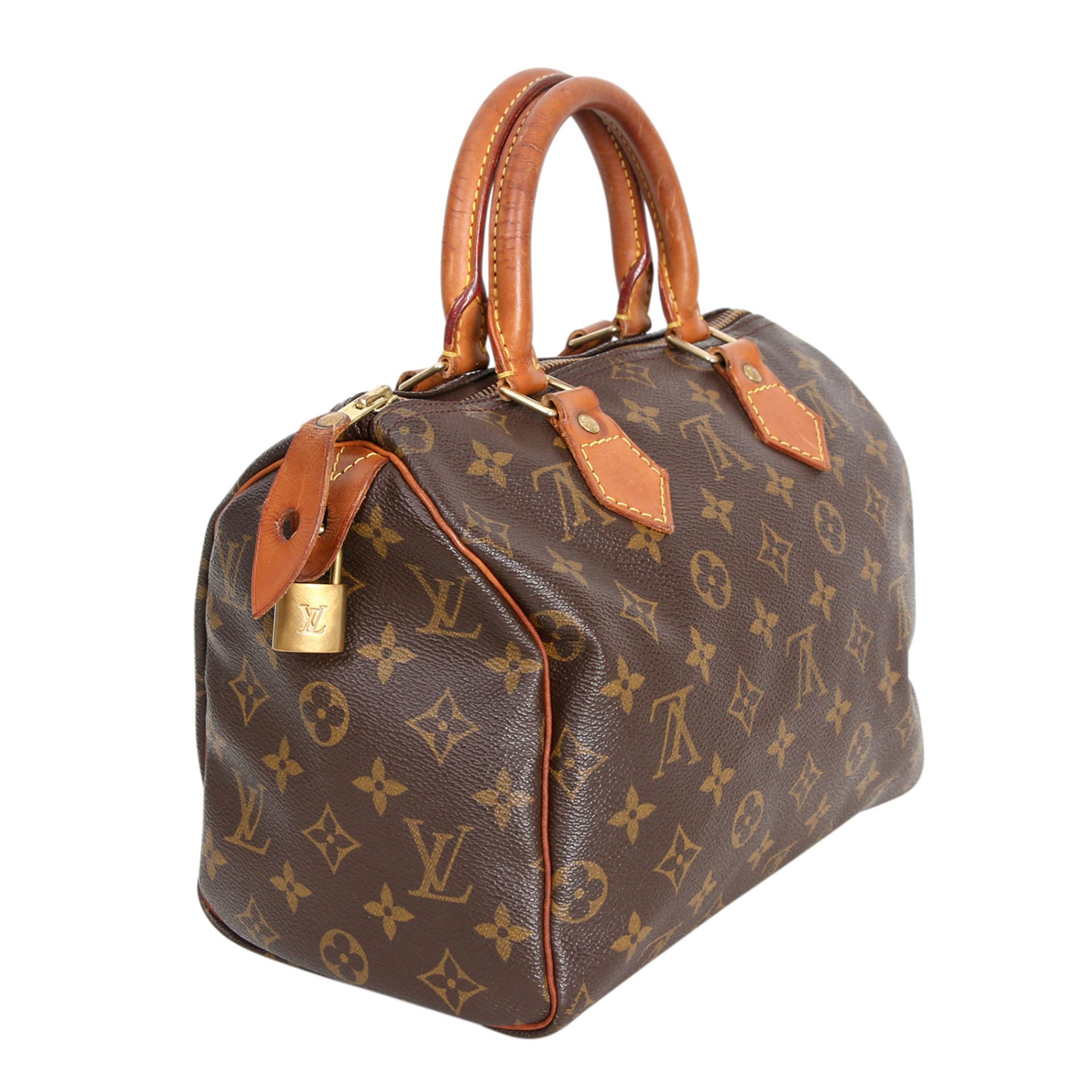 LOUIS VUITTON Henkeltasche "SPEEDY 25" Koll.: 1998, akt. NP.: 785,-€. Monogram Canvas Serie mit - Image 2 of 6