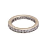 WEMPE Memoryring Weißgold 18K, NP ca. € 2.300,-, 30 Brillanten von zus. 0,96 ct, FW (G) / VVS, RW