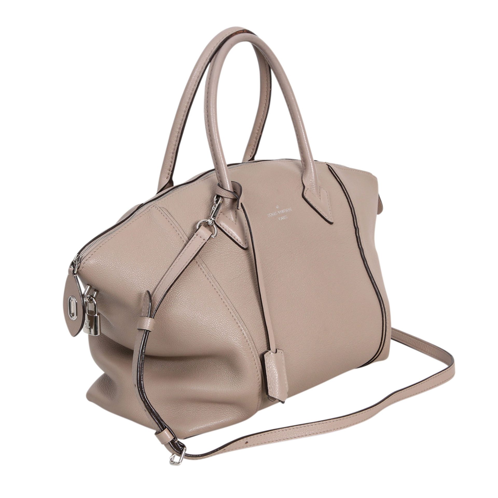 LOUIS VUITTON Henkeltasche "LOCK IT", NP. ca.: 3.150,-€. Taurillion Leder Serie in Taupe, - Image 2 of 7