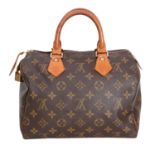 LOUIS VUITTON Henkeltasche "SPEEDY 25" Koll.: 1998, akt. NP.: 785,-€. Monogram Canvas Serie mit