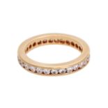 WEMPE Memoryring Gelbgold 18K, NP ca. € 2.345,-, 30 Brillanten von zus. 0,96 ct, FW (G) / VVS, RW