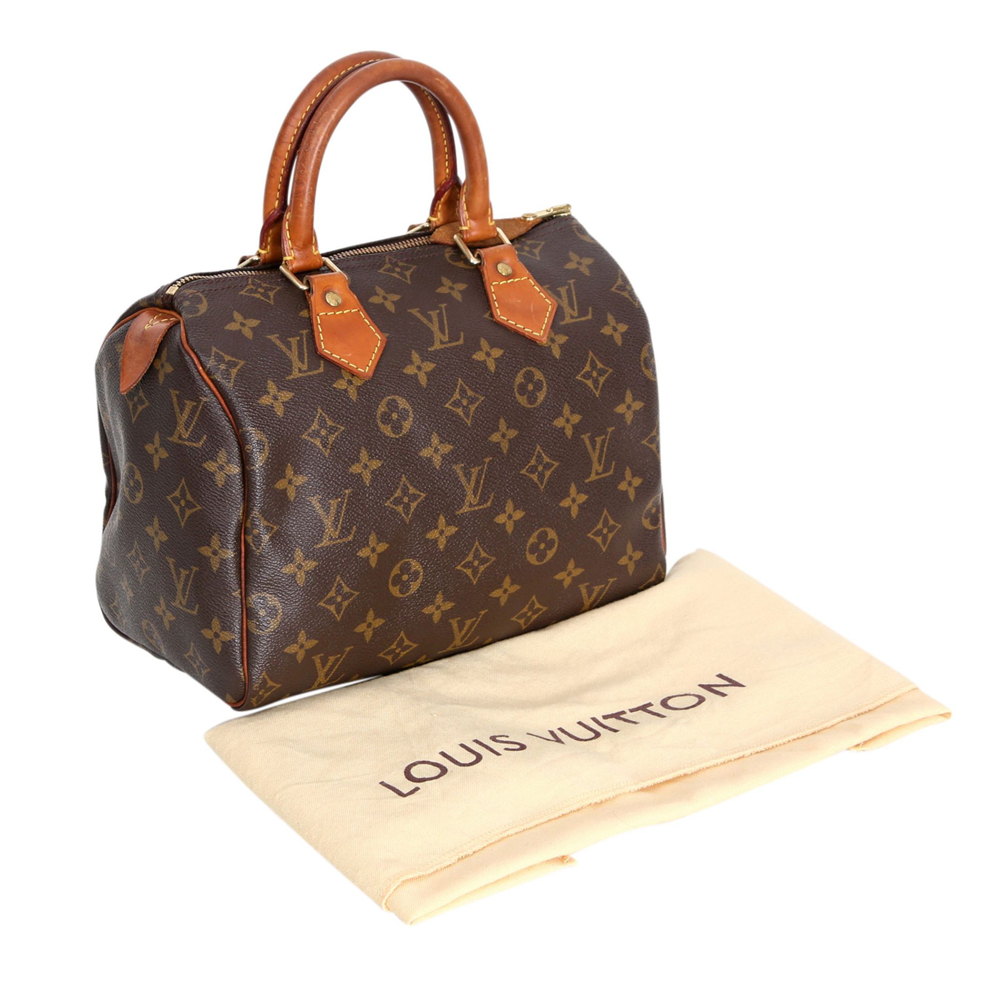 LOUIS VUITTON Henkeltasche "SPEEDY 25" Koll.: 1998, akt. NP.: 785,-€. Monogram Canvas Serie mit - Image 6 of 6